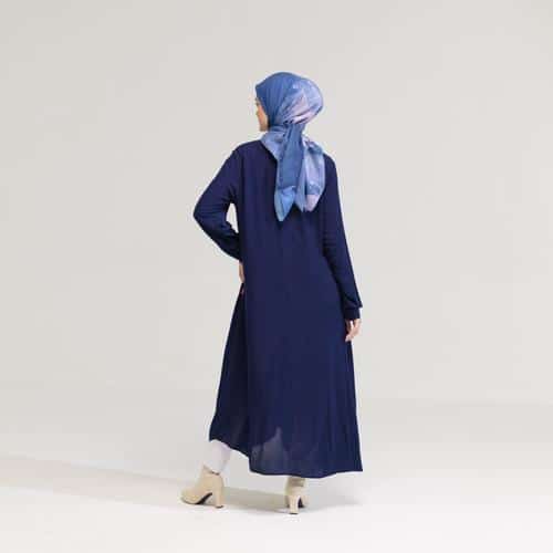 DAUKY Gamis M Dress Rayon Crinkle - Dusty Pink
