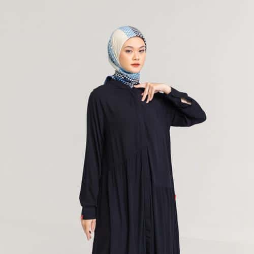 DAUKY Gamis M Dress Rayon Crinkle - Dusty Pink