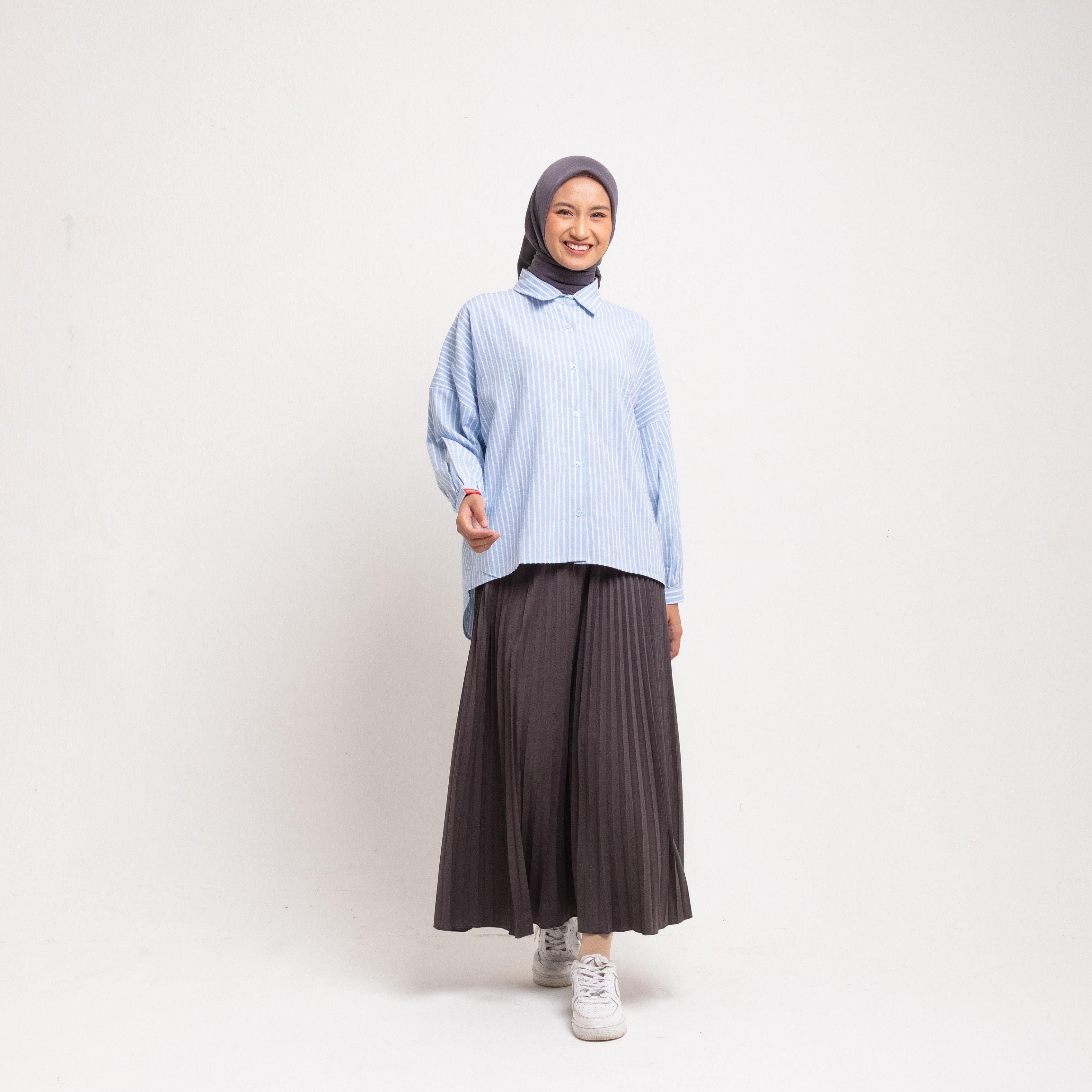 M Tunik Oversize Line Pattern