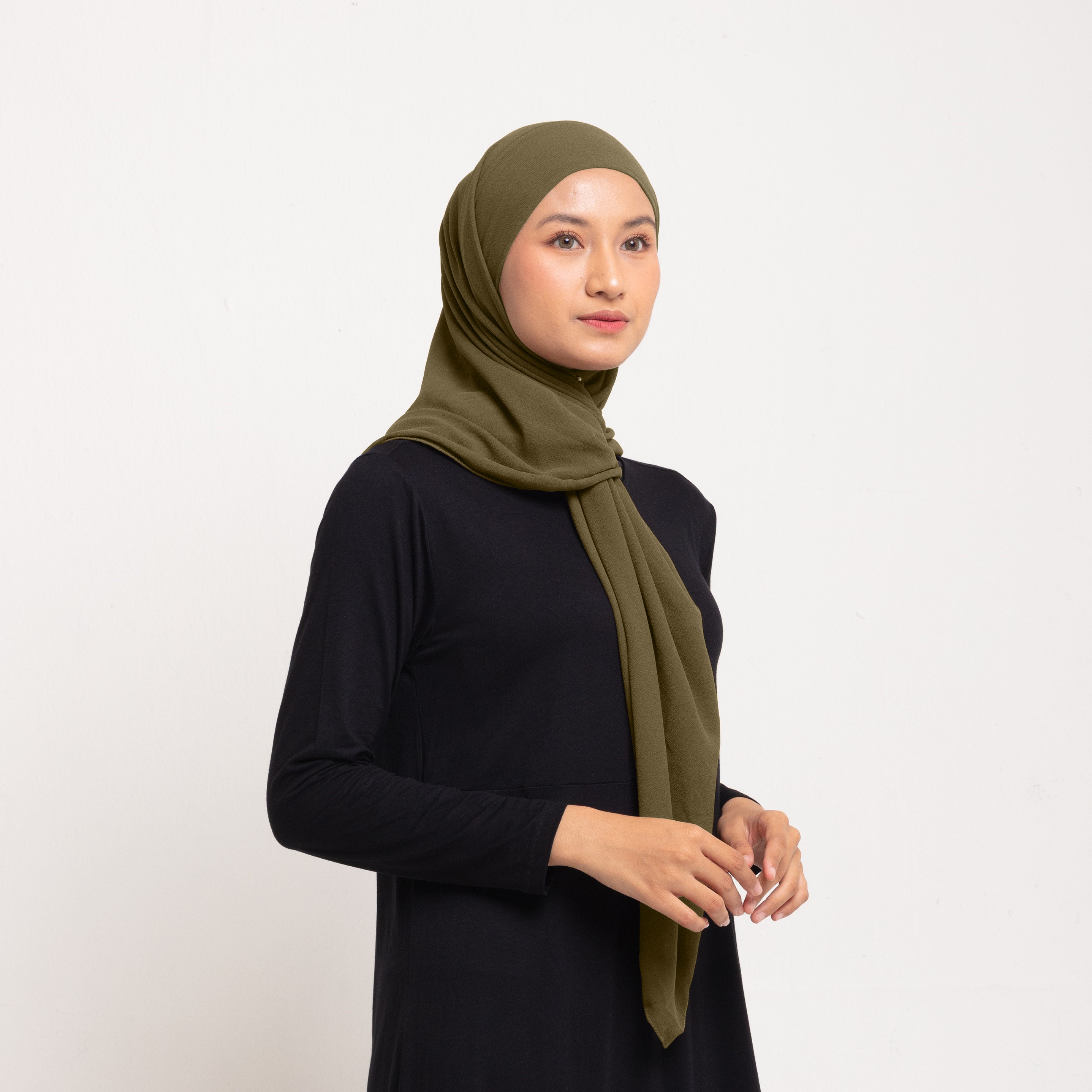 Hijab Square Instan - Army