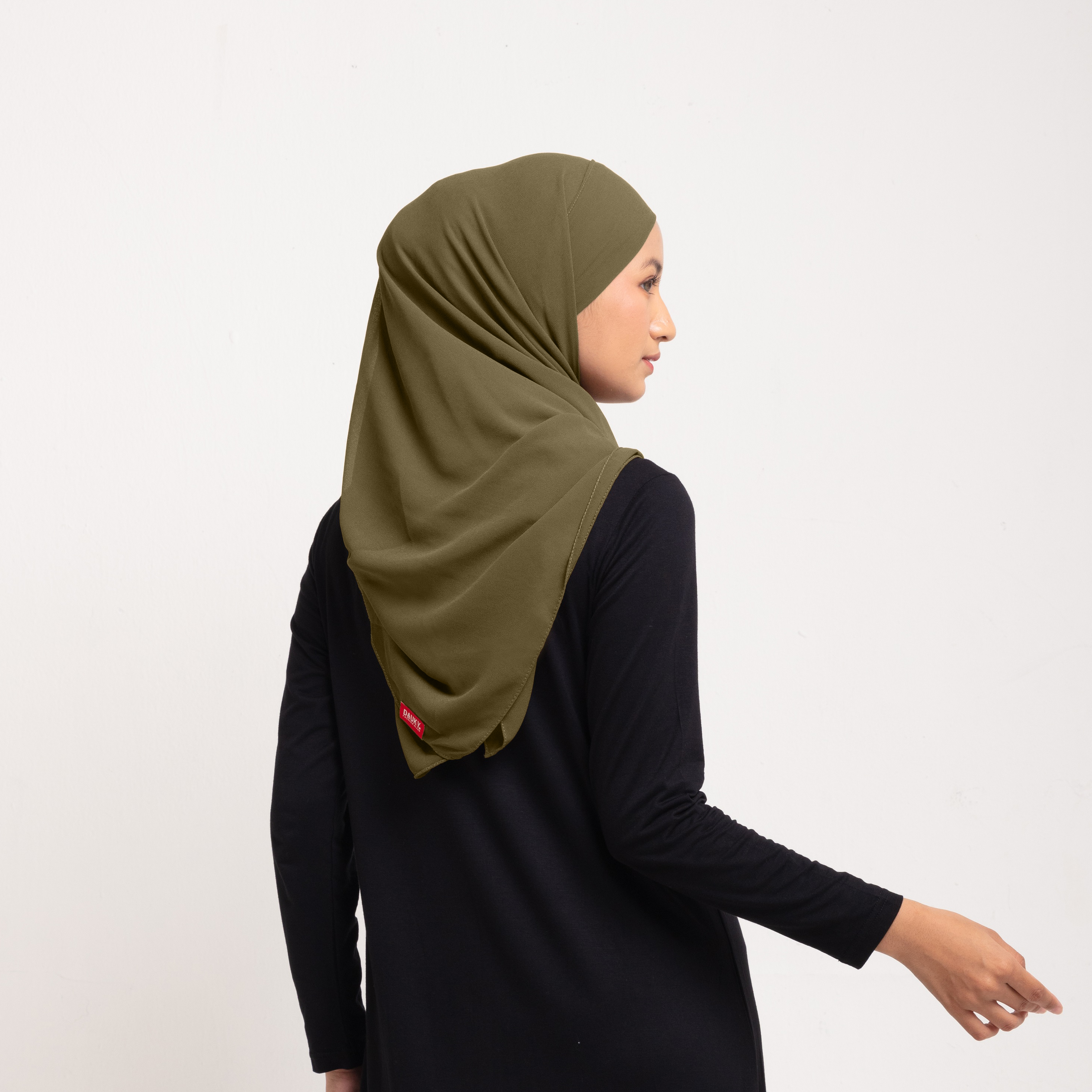 Hijab Square Instan - Army