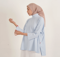Dauky Atasan Wanita S Tunik Lacos Active Tunik Collection - Biru Muda