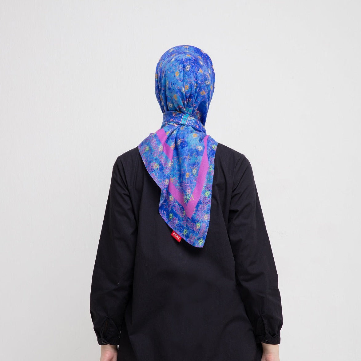 Bohe Pattern Scarf - Biru