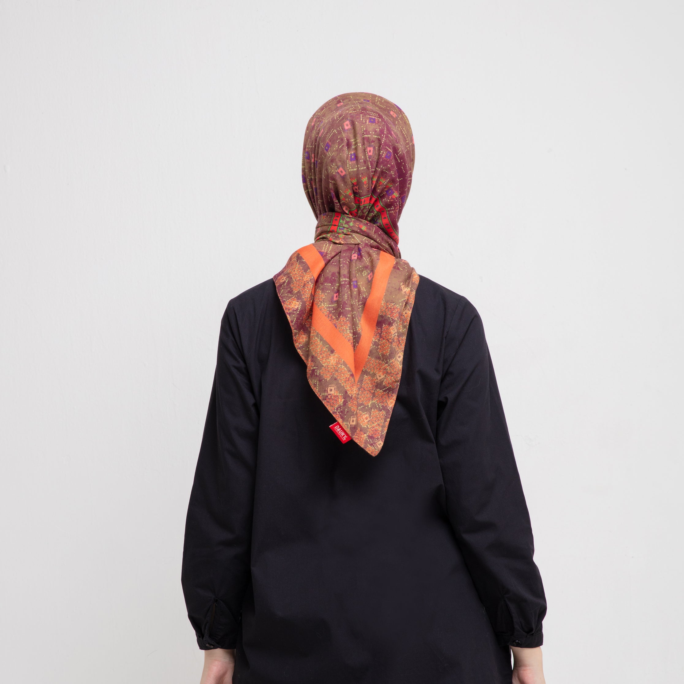 Bohe Pattern Scarf - Teracotta