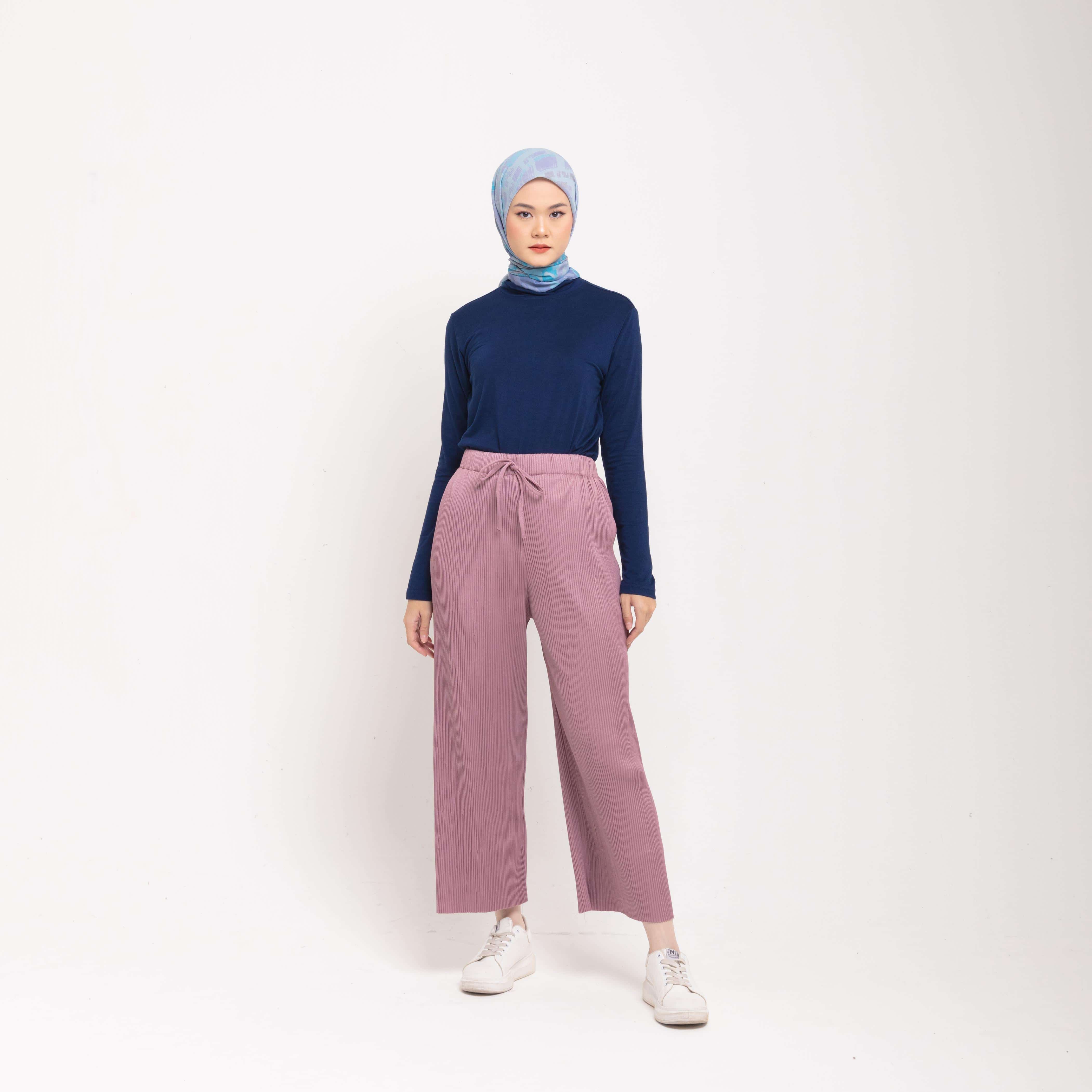 Kulot Pleats - Burgundy