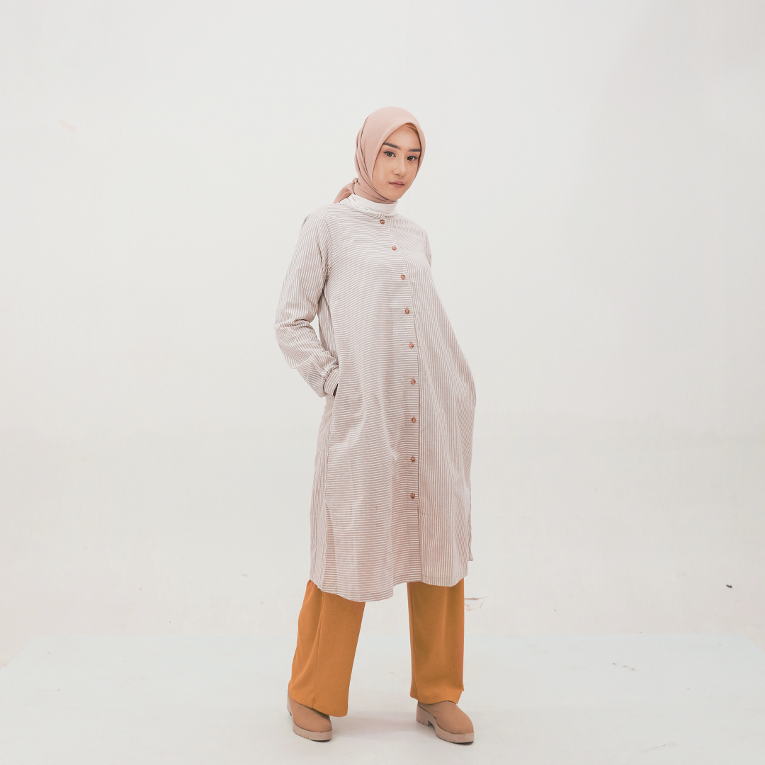 L Tunik Basic Stripe Smart Tunic Collection