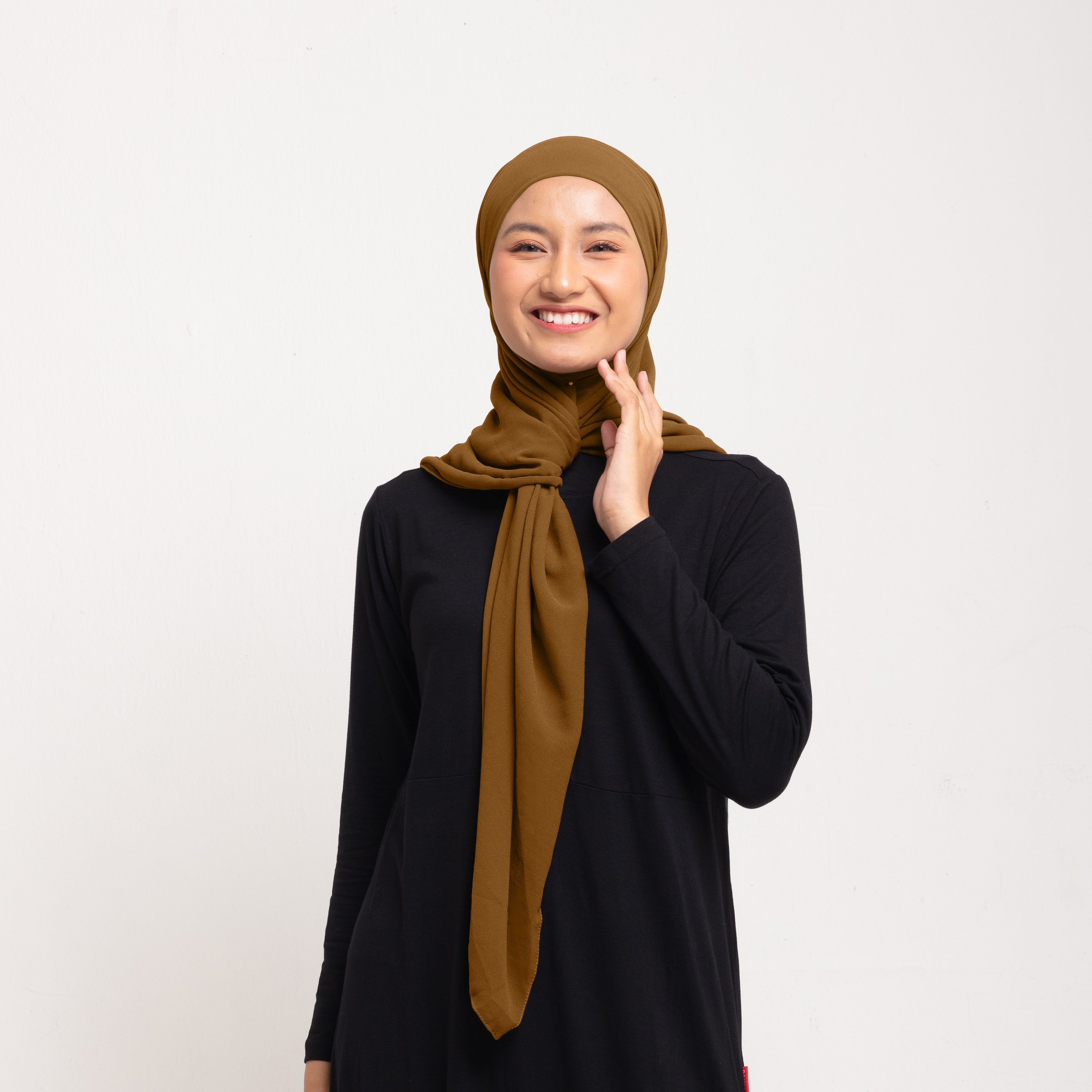 Dauky Hijab Square Instan - Coklat