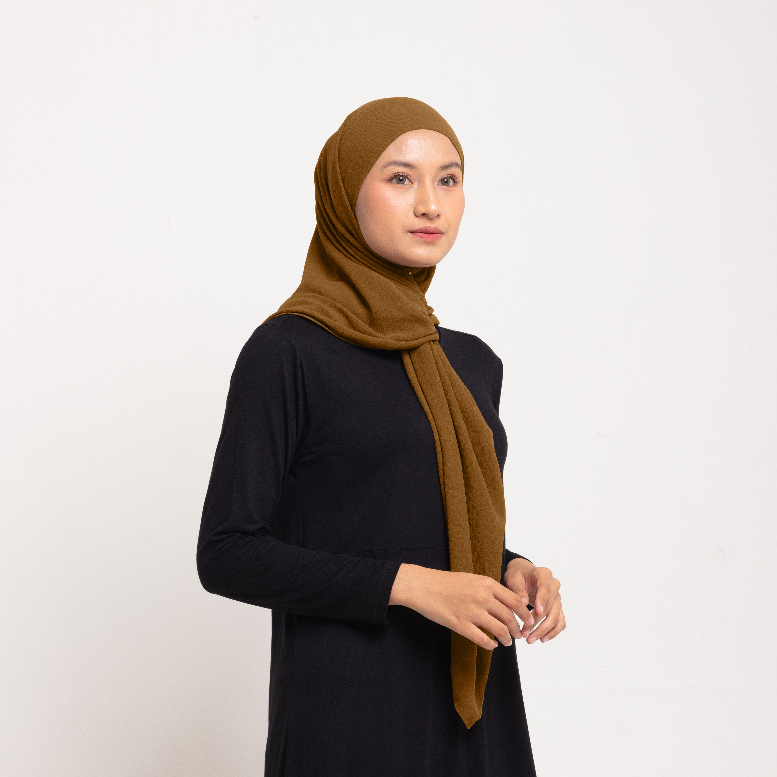 Hijab Square Instan - Coklat