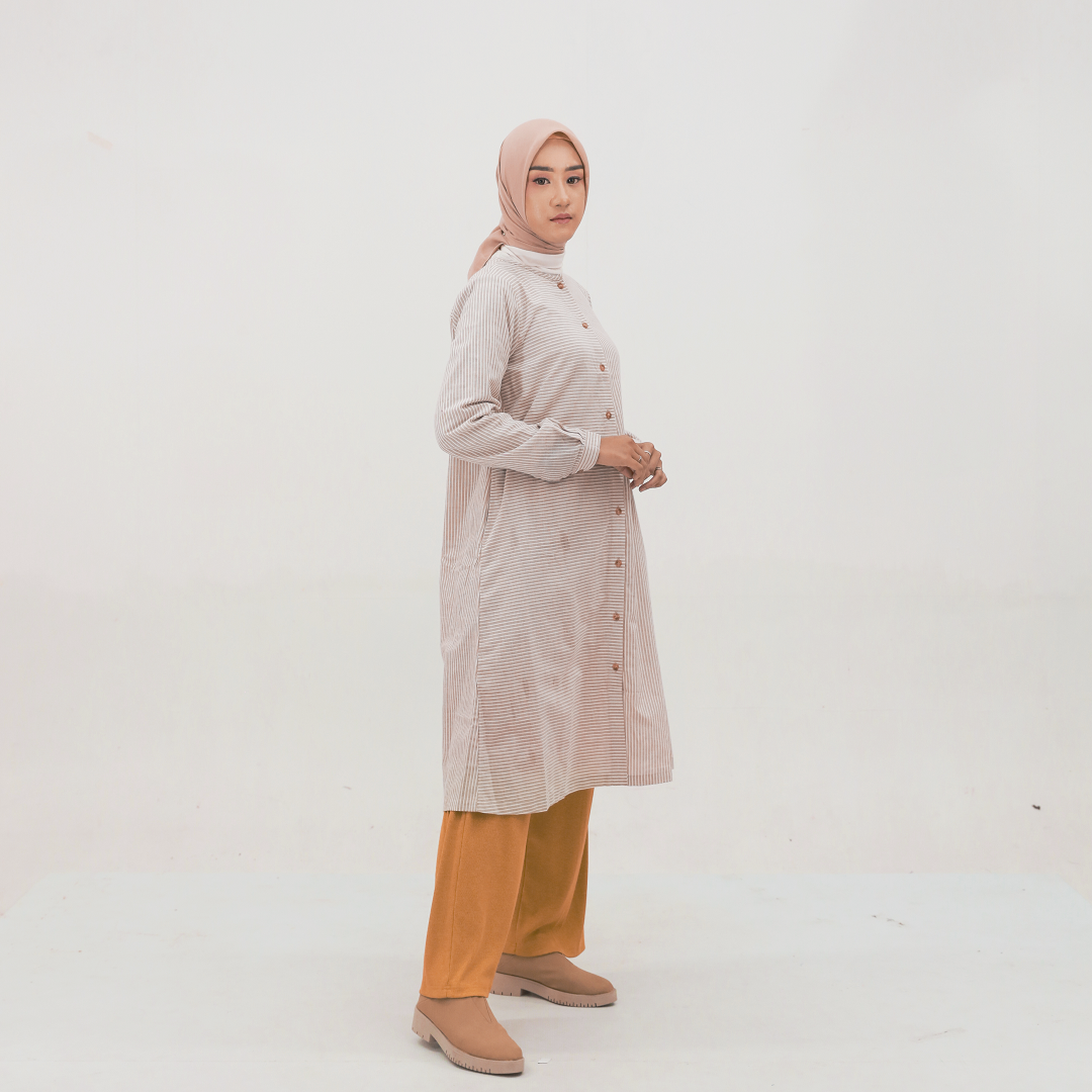 L Tunik Basic Stripe Smart Tunic Collection