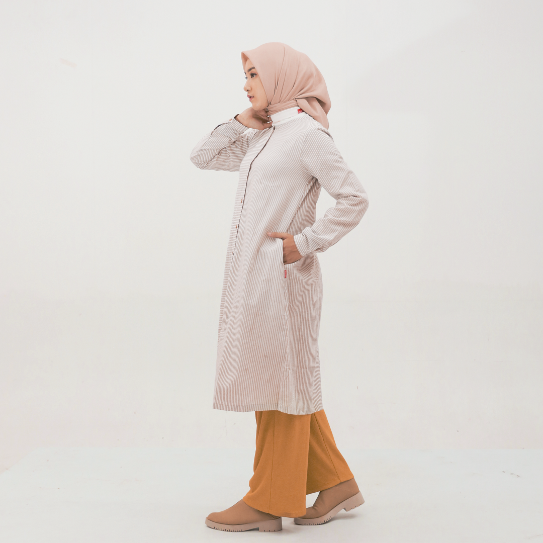 L Tunik Basic Stripe Smart Tunic Collection