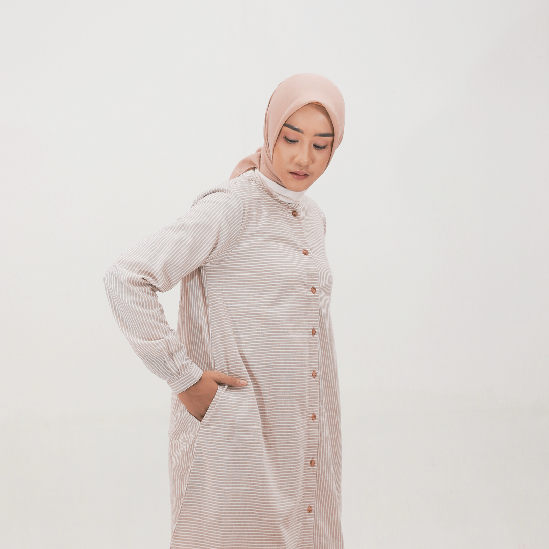 L Tunik Basic Stripe Smart Tunic Collection