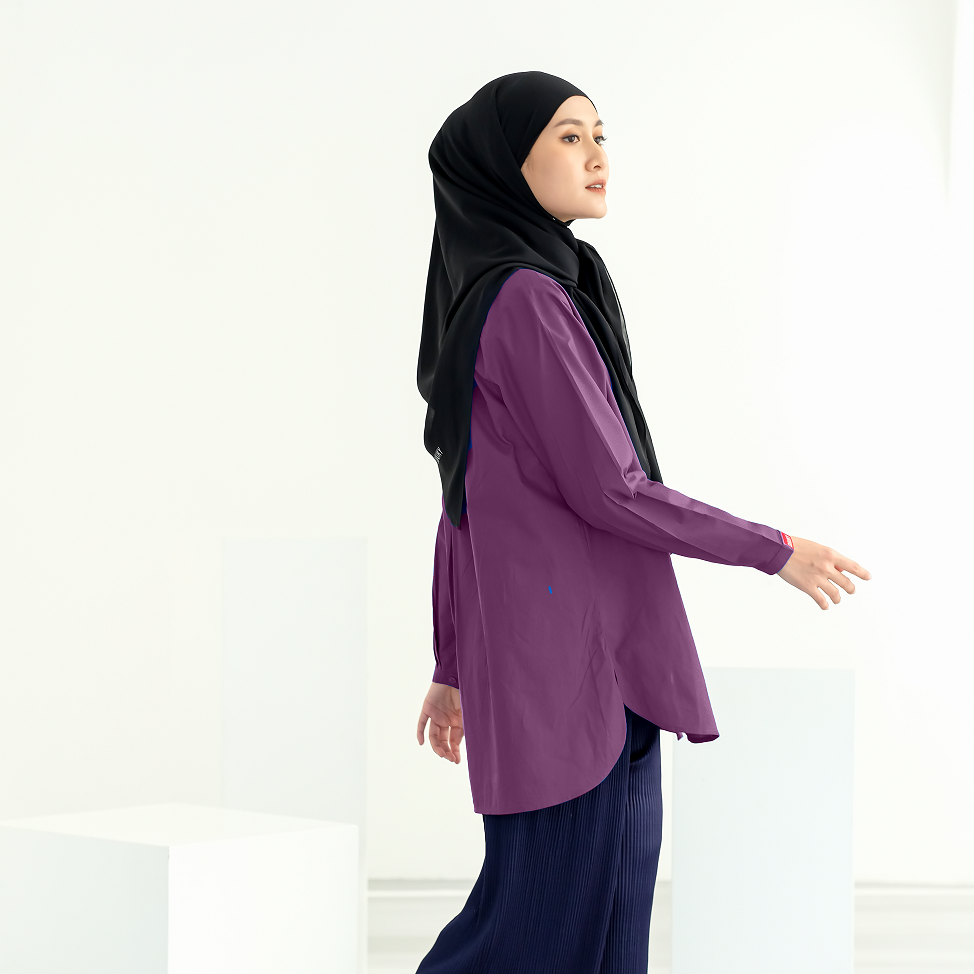 M Tunic Basic Katun Paris - Burgundy
