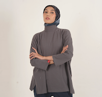 Dauky Atasan Wanita S Tunik Lacos Active Tunik Collection - Dark Grey