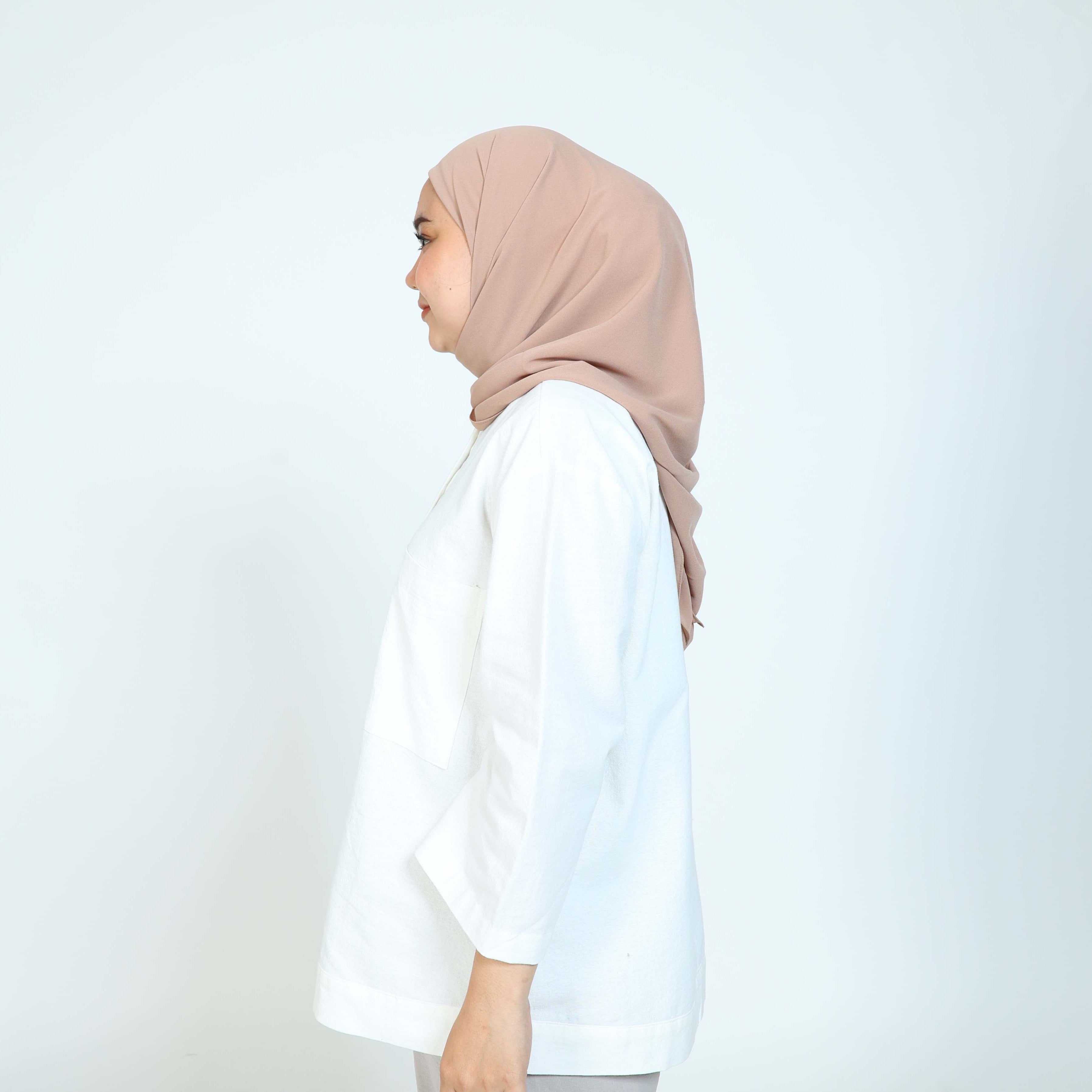 Dauky Hijab Instant Inner Square - Khaky