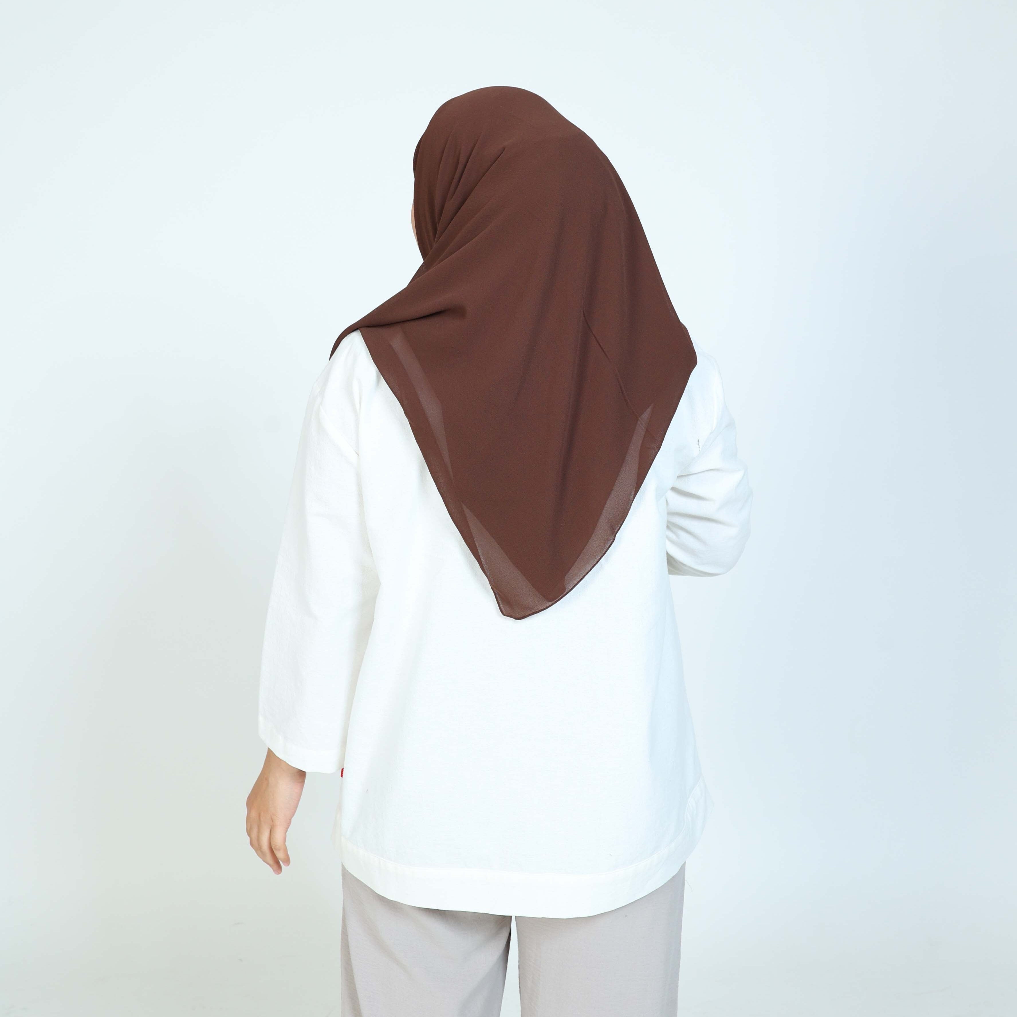 Dauky Hijab Instant Inner Square - Coklat