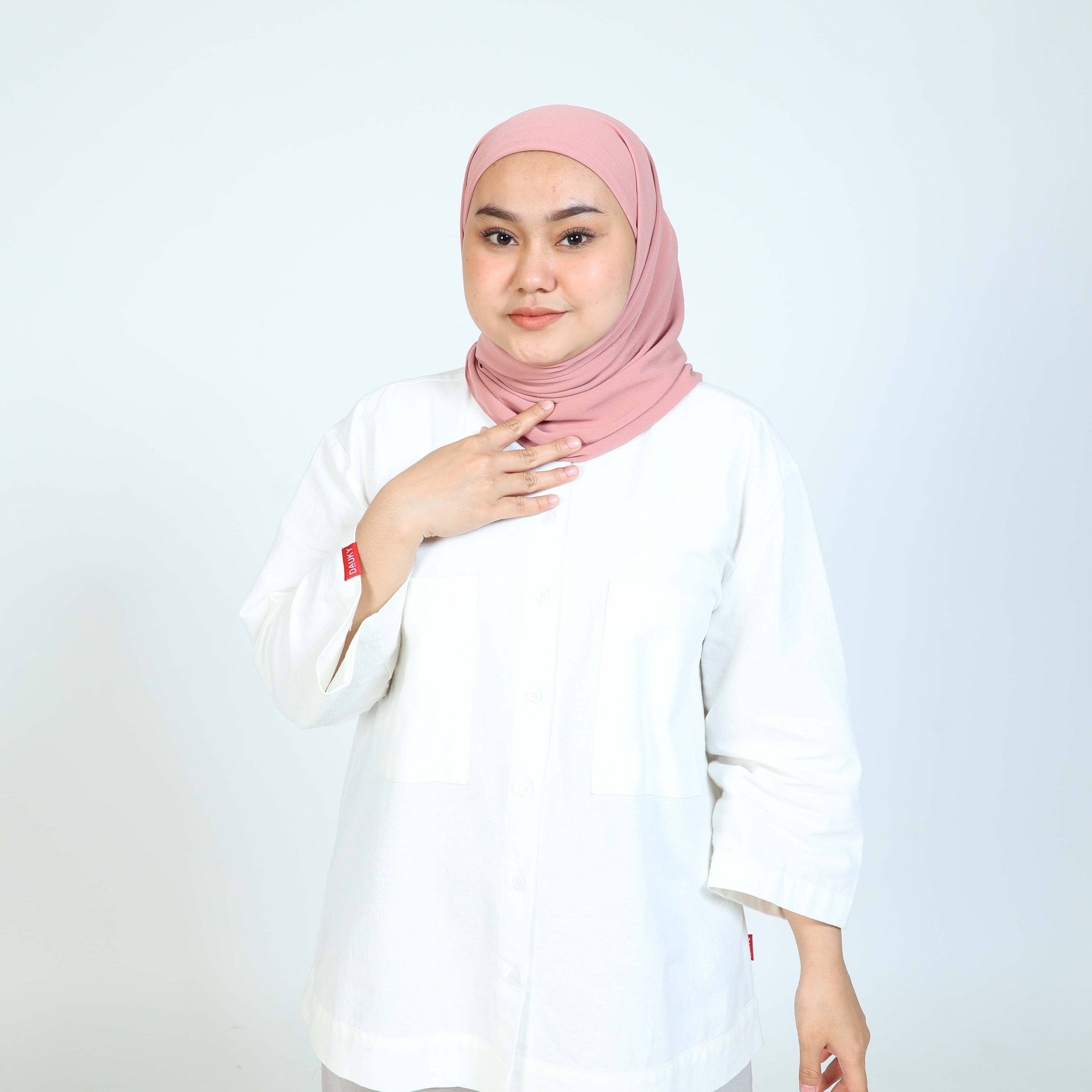 Dauky Hijab Instant Inner Square - Peach