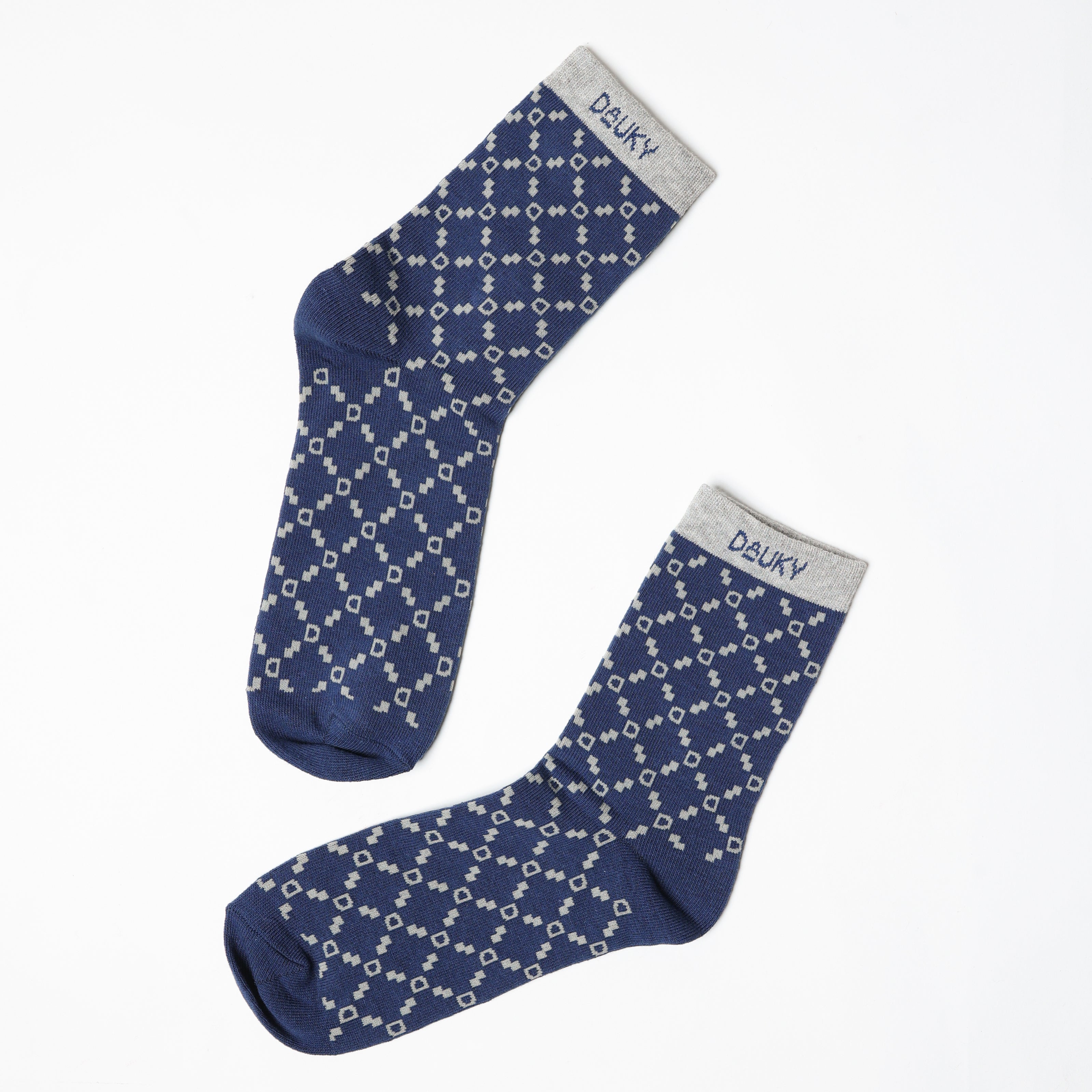 Monogram Socks - Navy