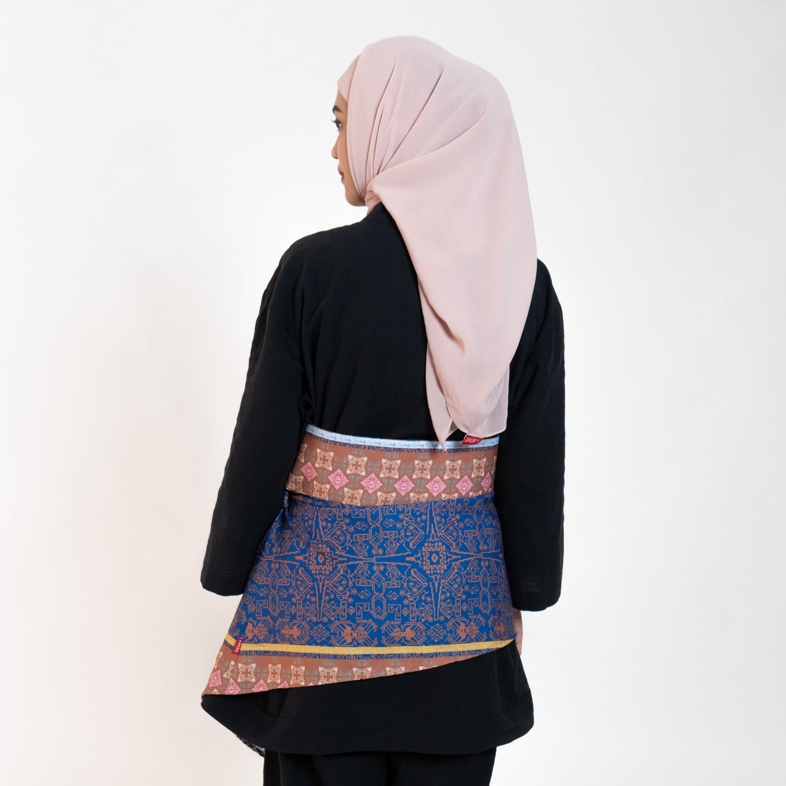 Dauky Obby Skirt Endek Pattern Exotic Urban Collection - Navy