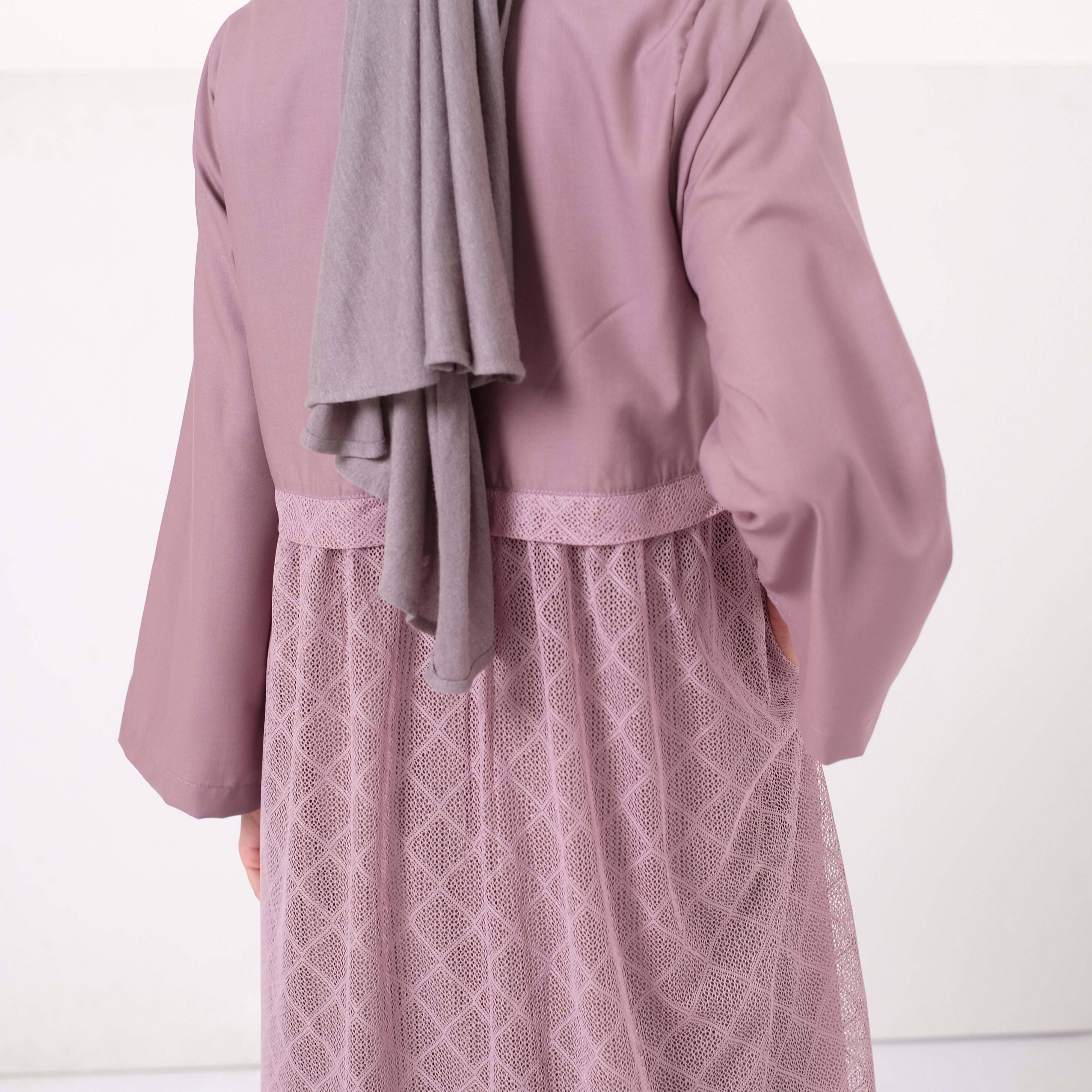 Dauky Atasan Wanita L Tunic Lace Katun - Ungu