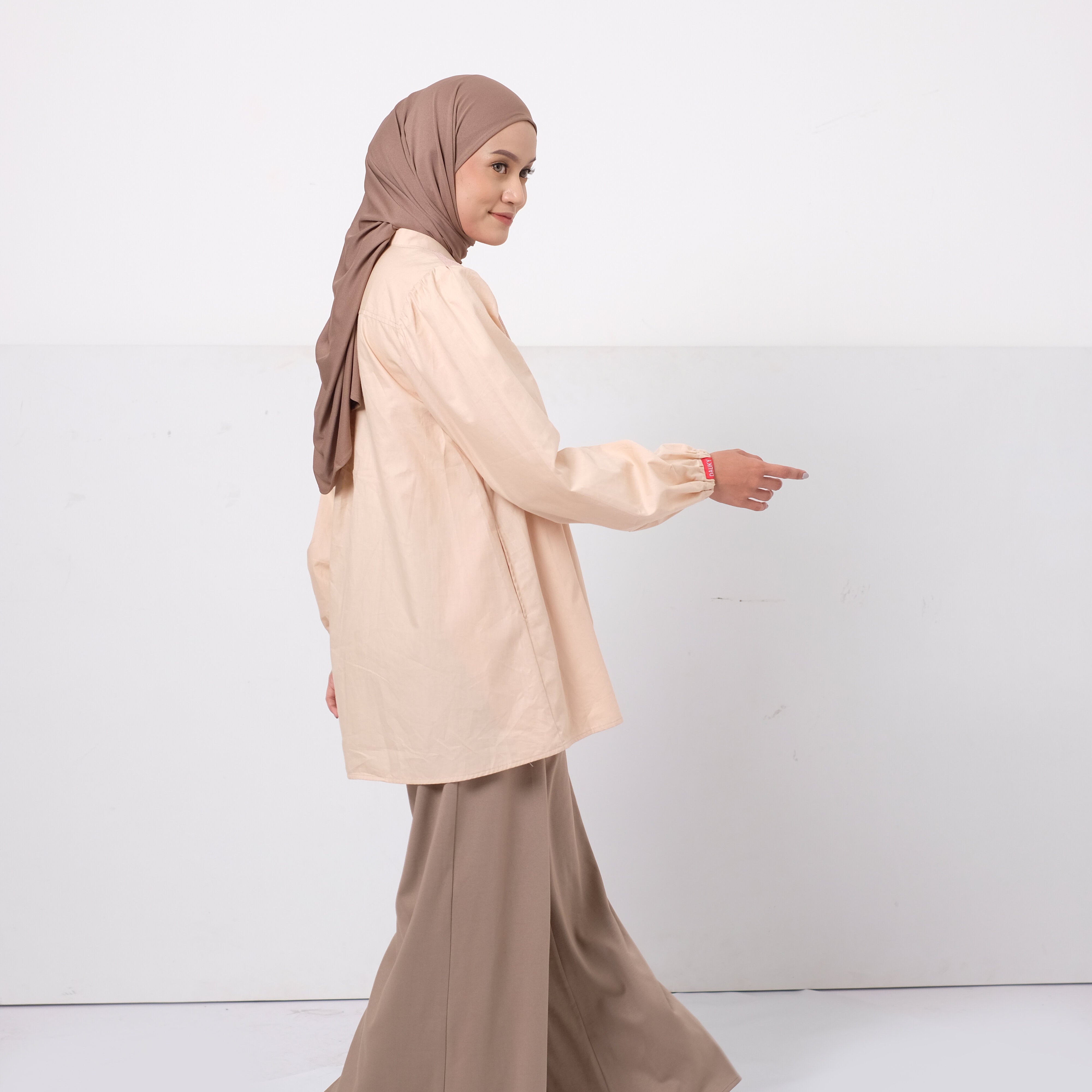 Dauky Atasan Wanita S Tunik Lace Katun - Nude