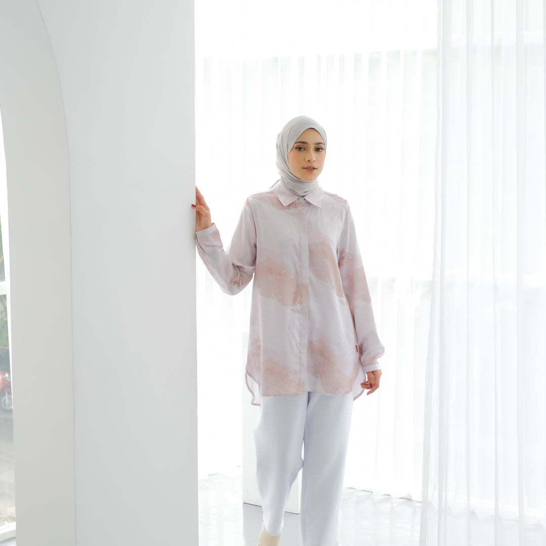 Dauky - Atasan Wanita M Tunik Basic Watercolor