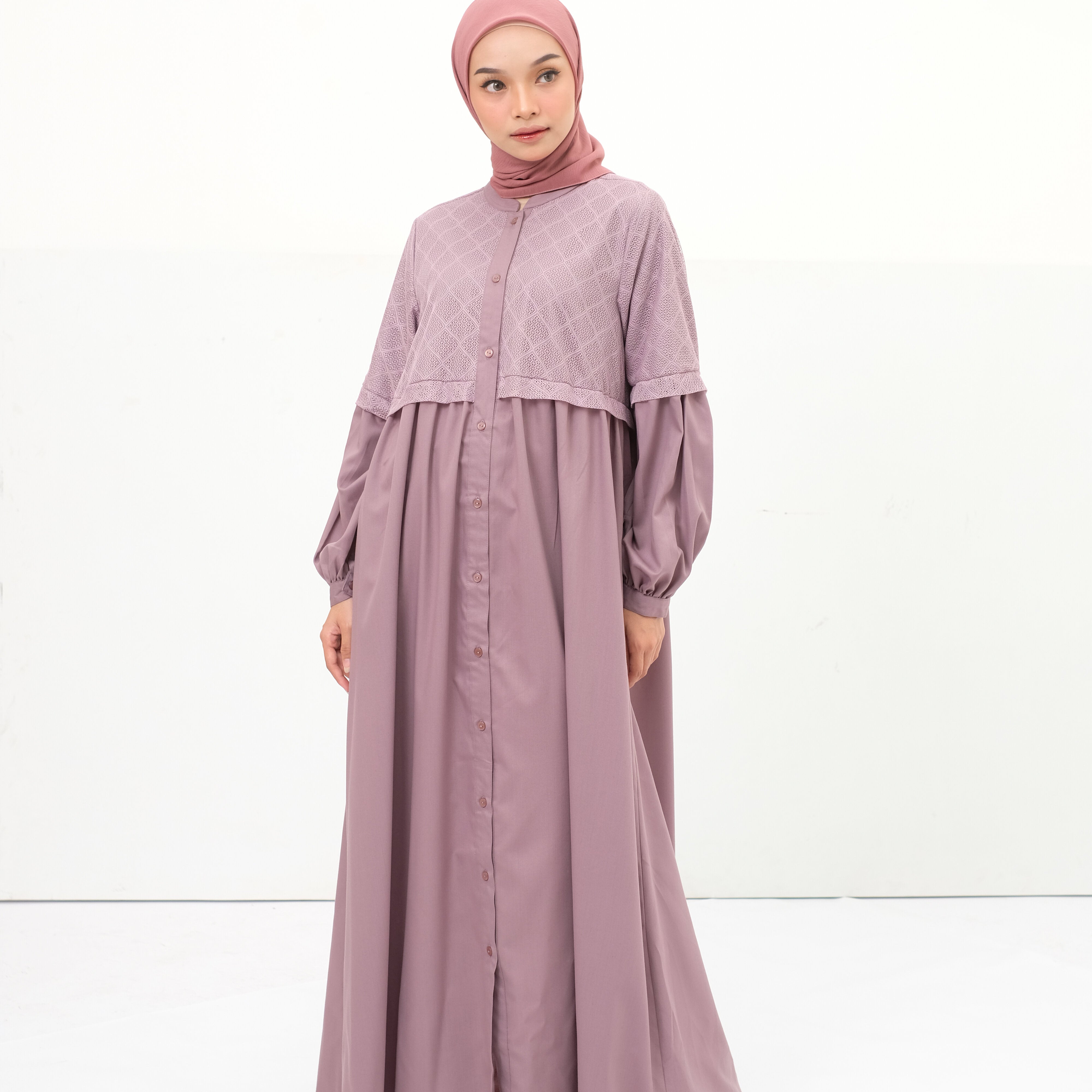 L Dress Lace Katun