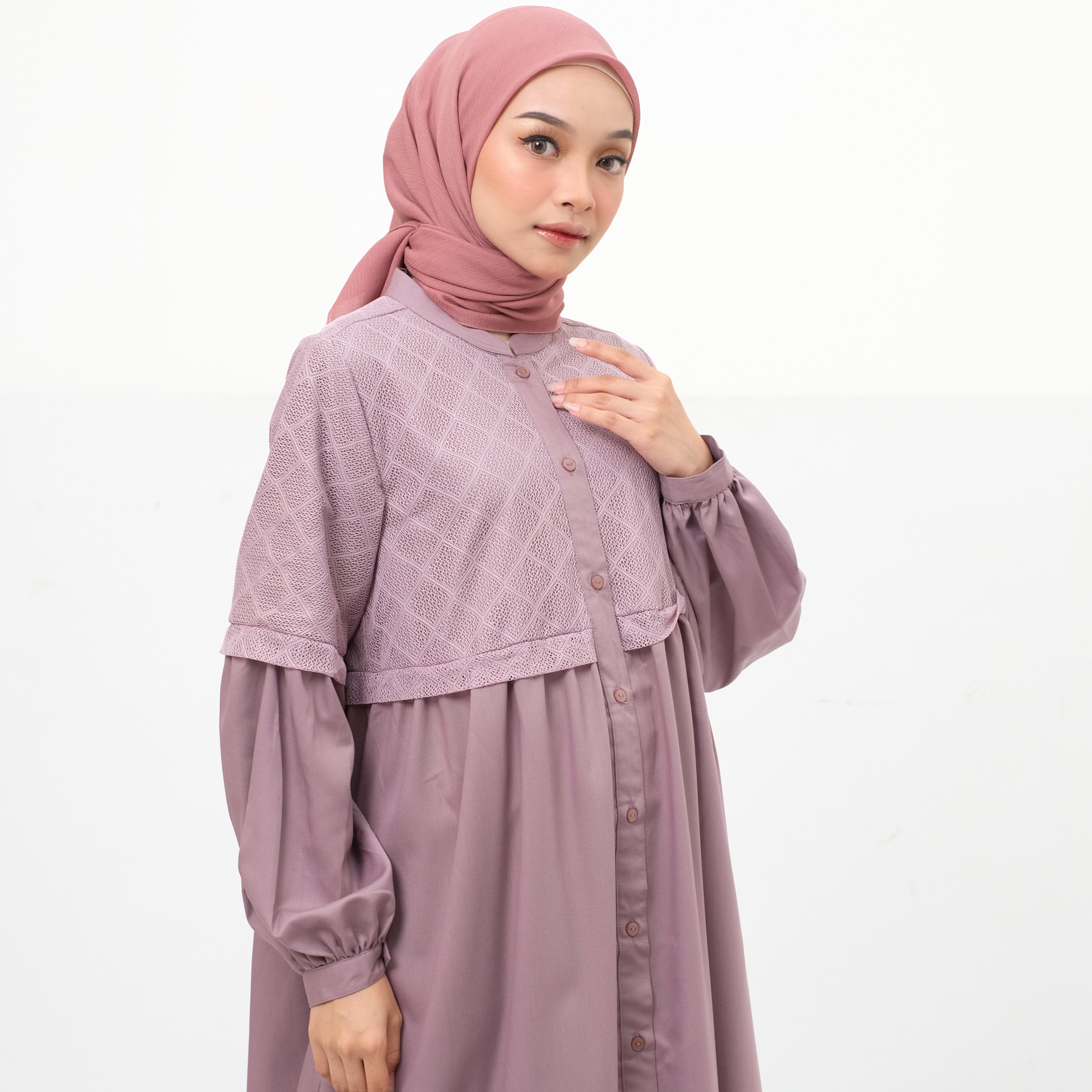 L Dress Lace Katun