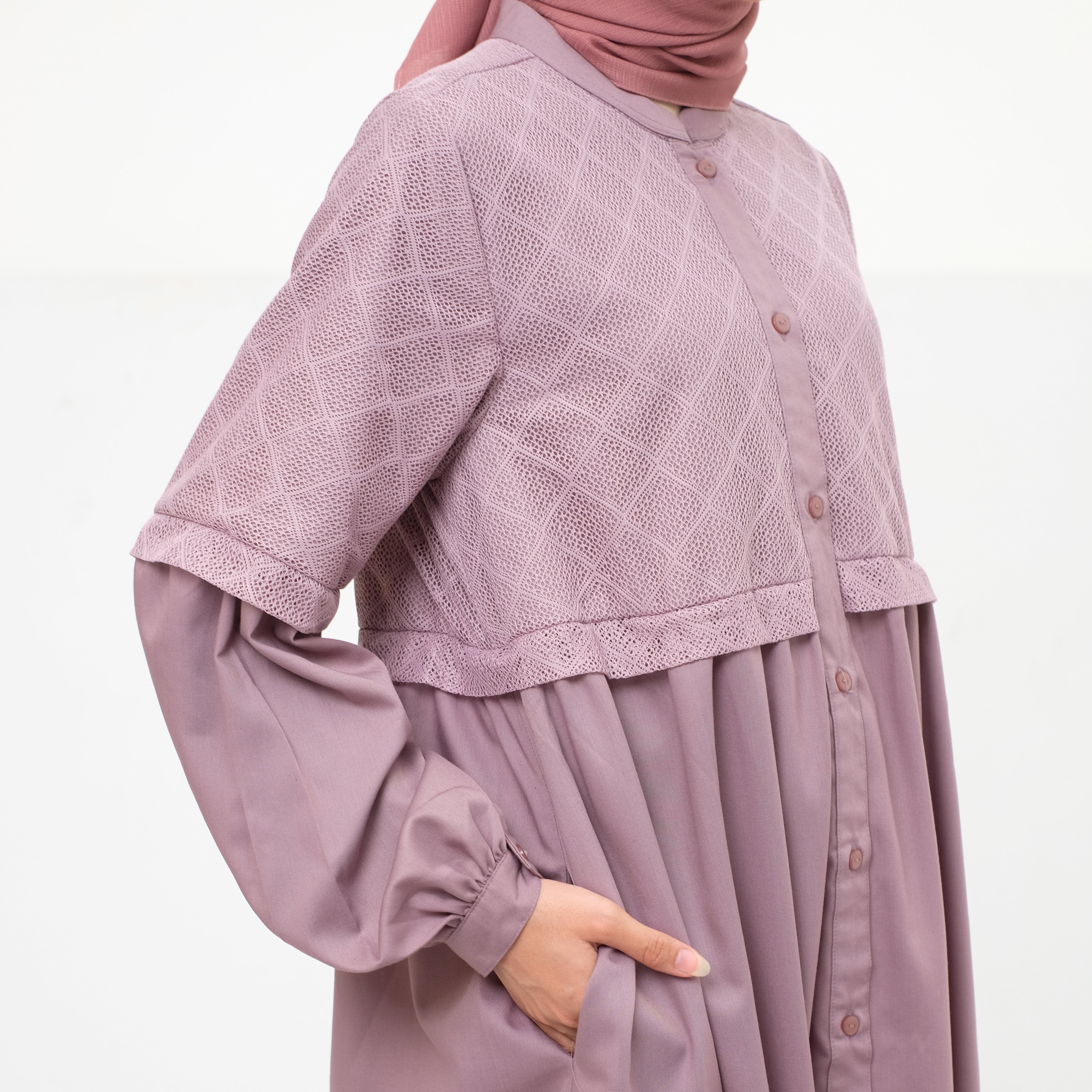 L Dress Lace Katun