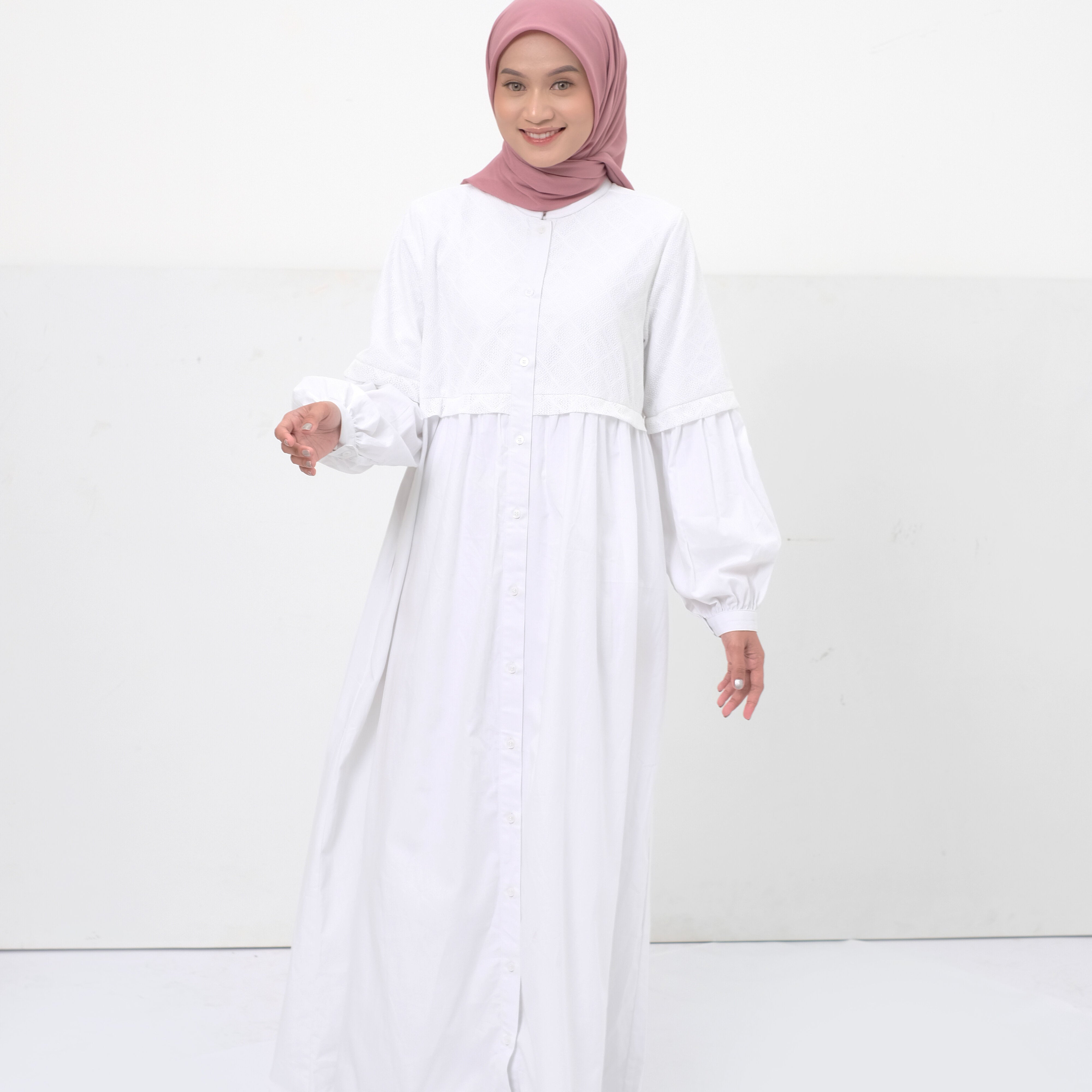 L Dress Lace Katun