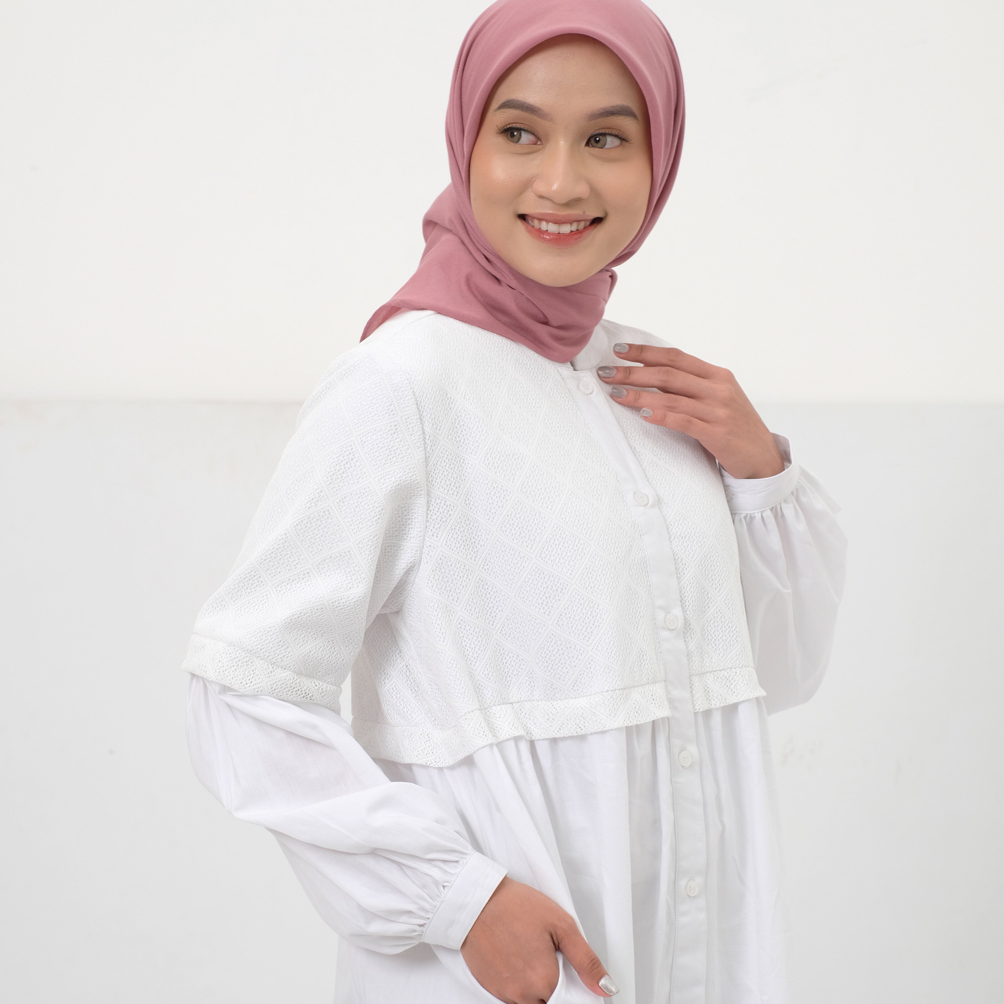 L Dress Lace Katun