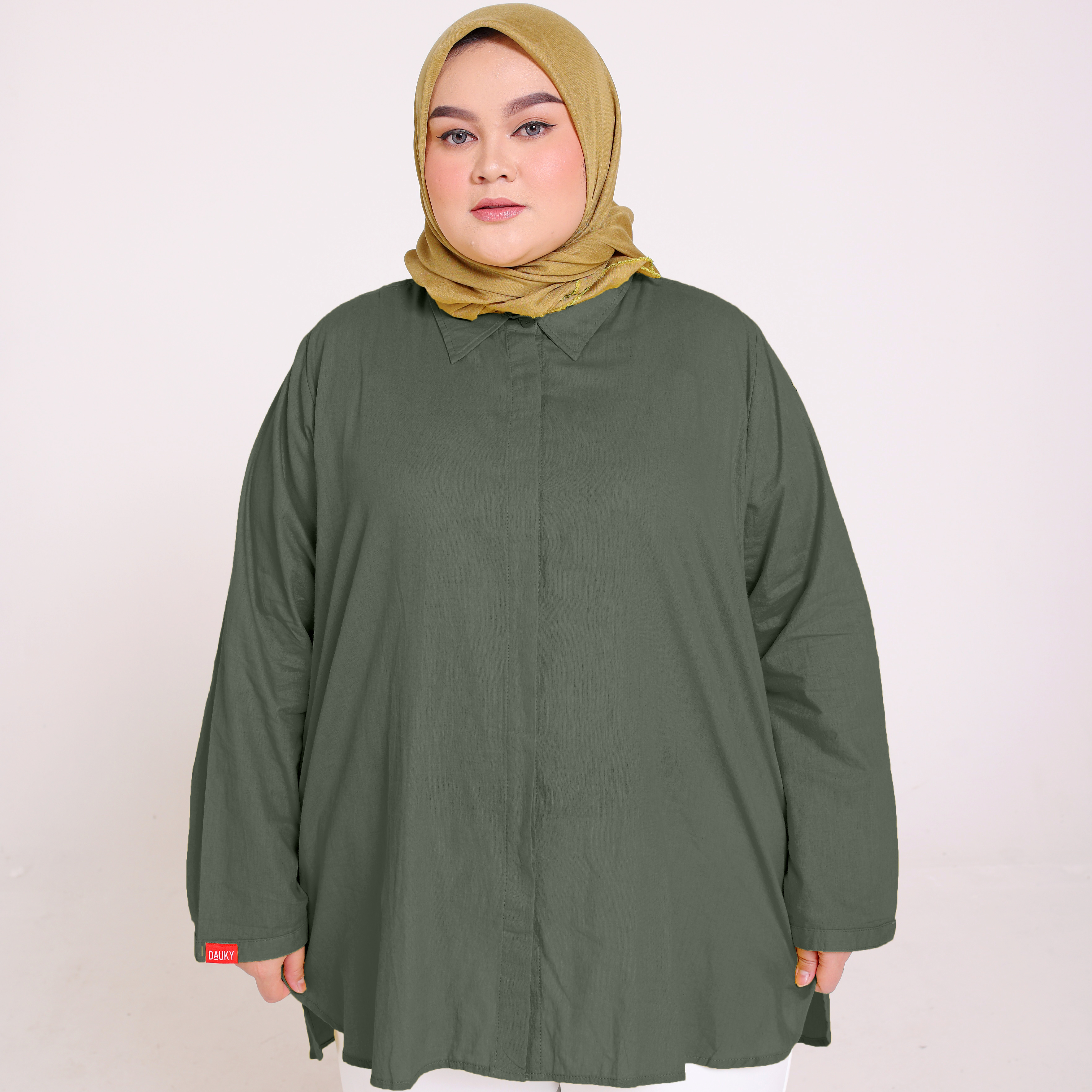 M Tunik Katun Paris Big Size - Army