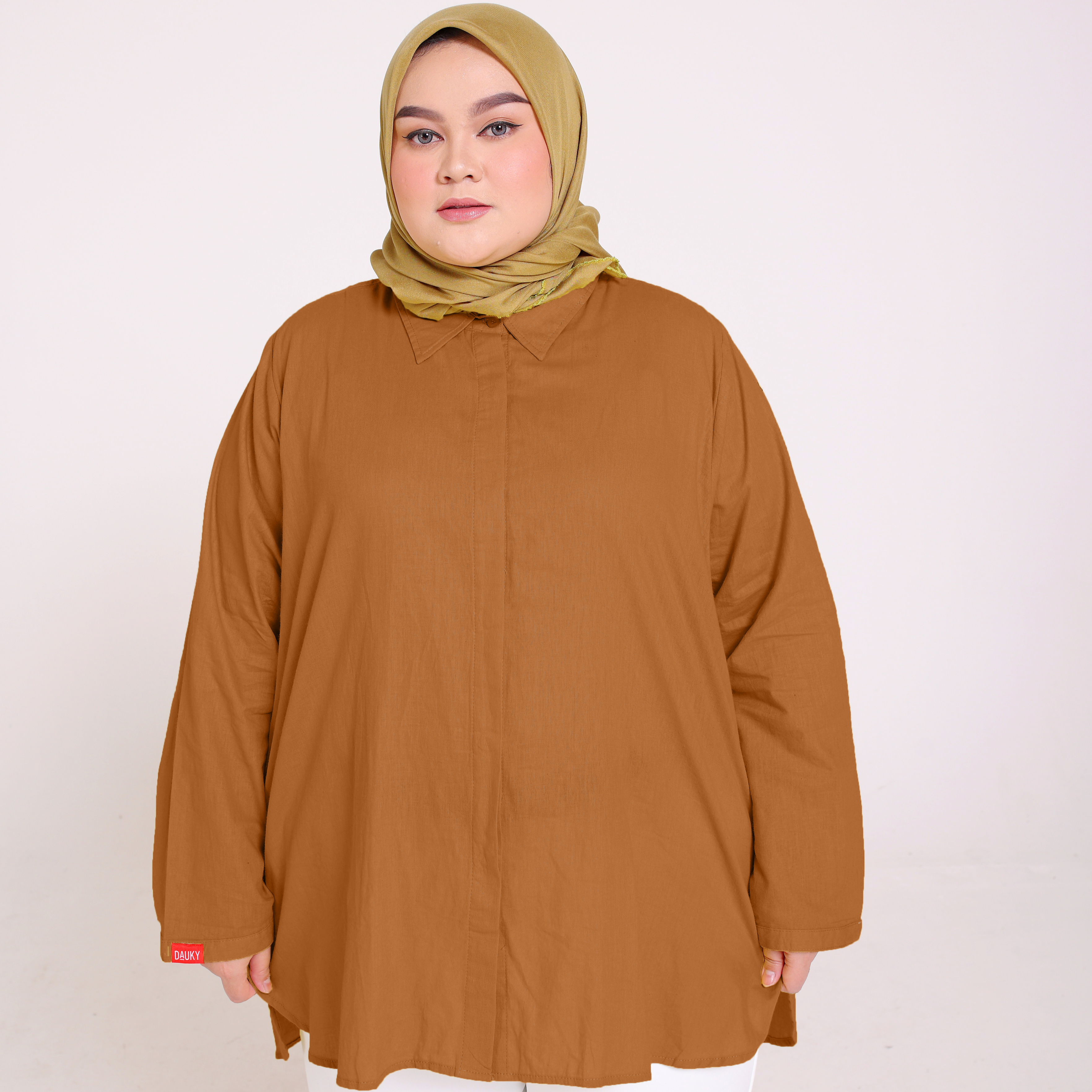 M Tunik Katun Paris Big Size - Mocca