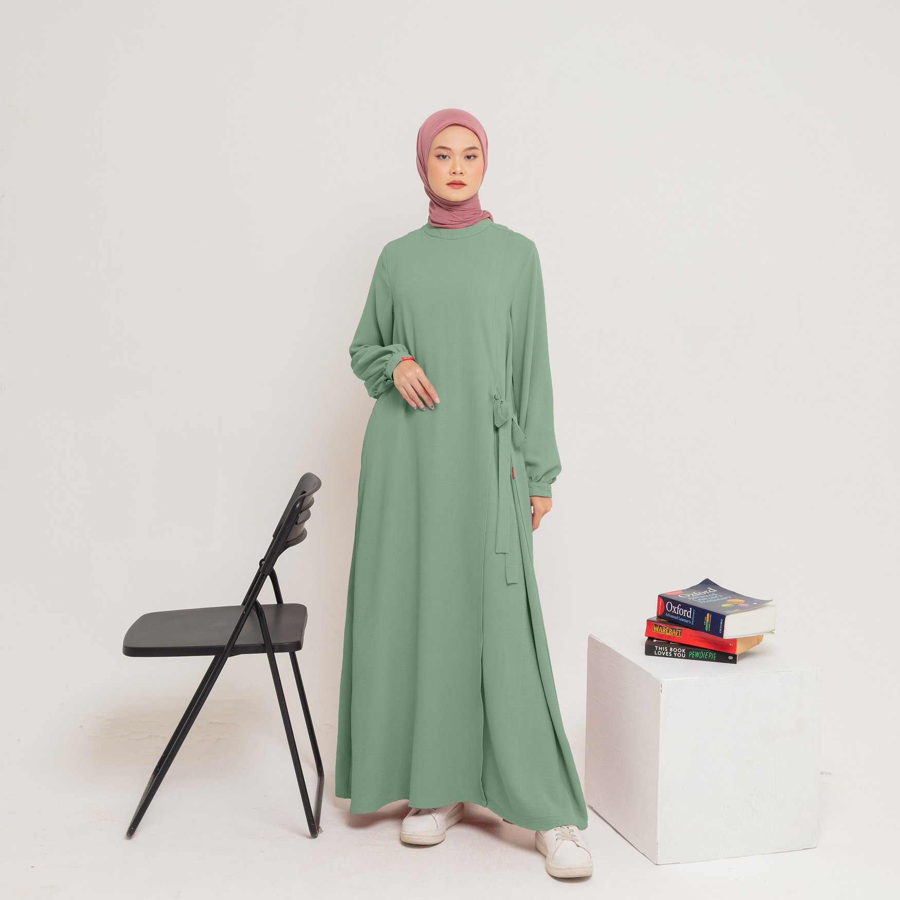 L Dress Side Belt- Hijau