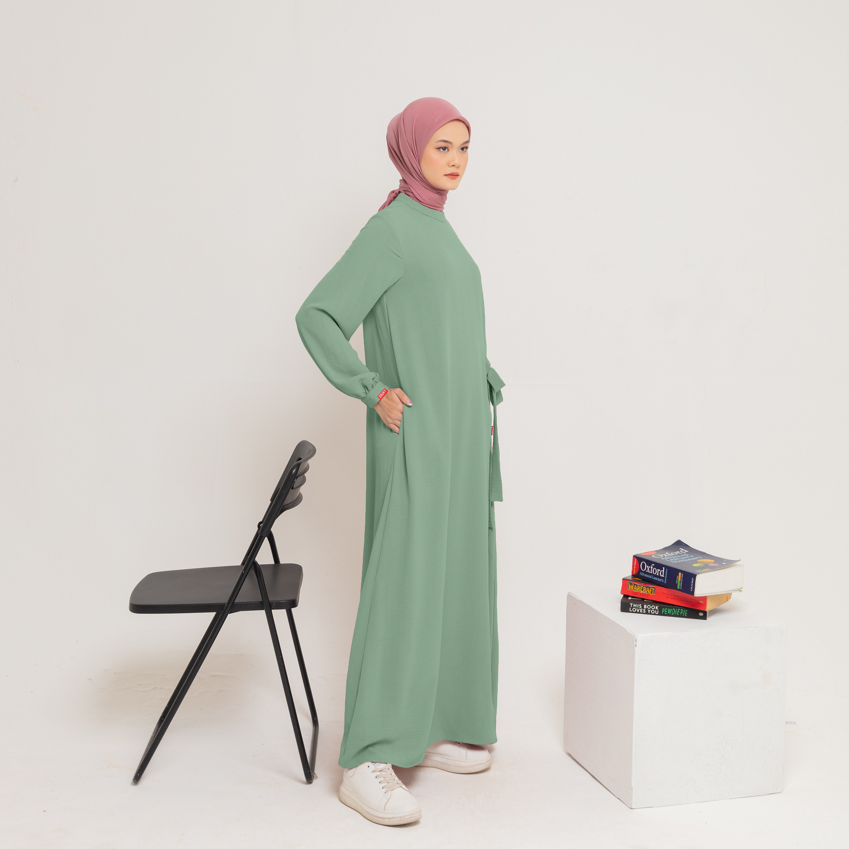 L Dress Side Belt- Hijau