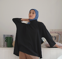 Dauky Atasan Wanita S Tunik Lacos Active Tunik Collection - Hitam