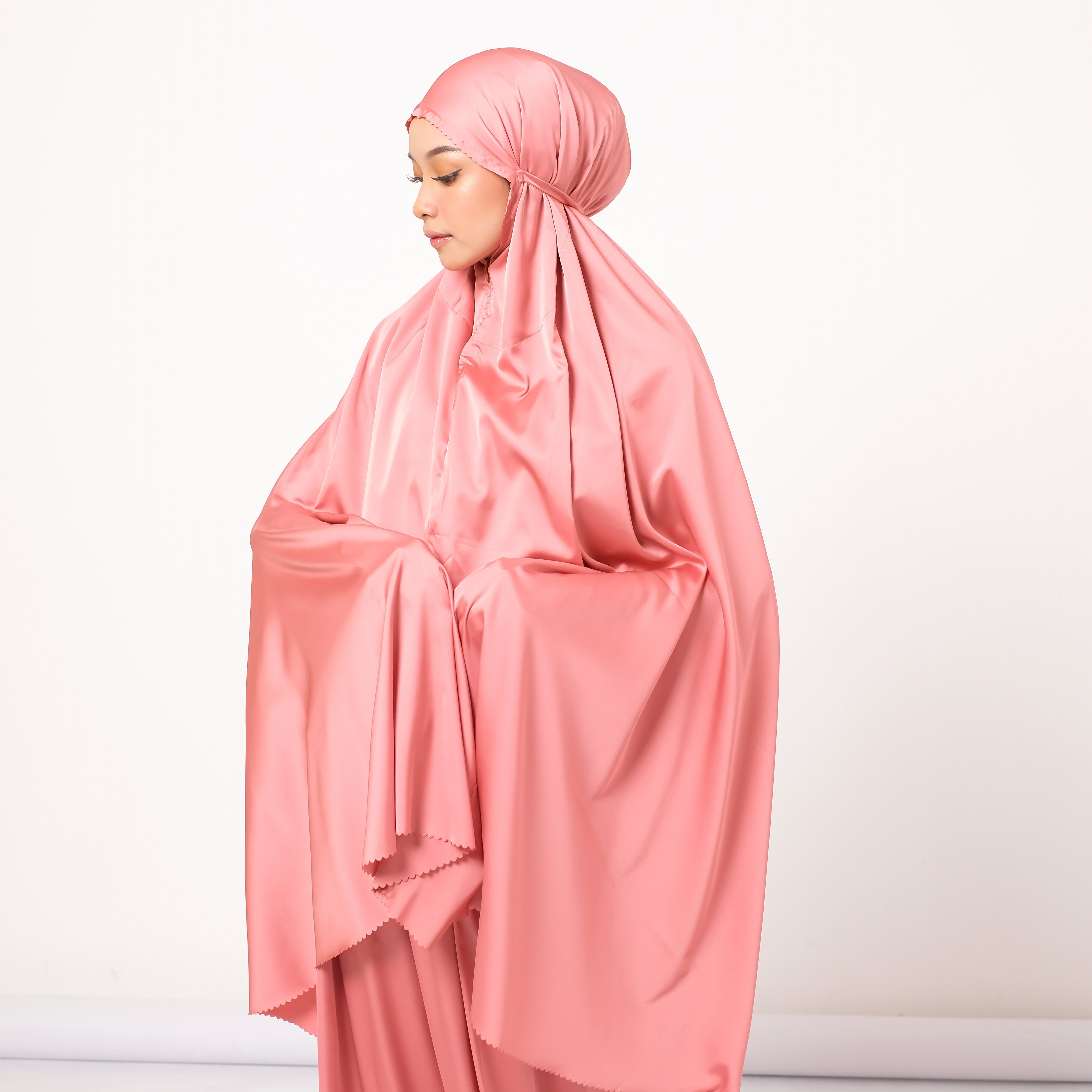 Dauky Mukena Prayer Set Silk Premium - Pink