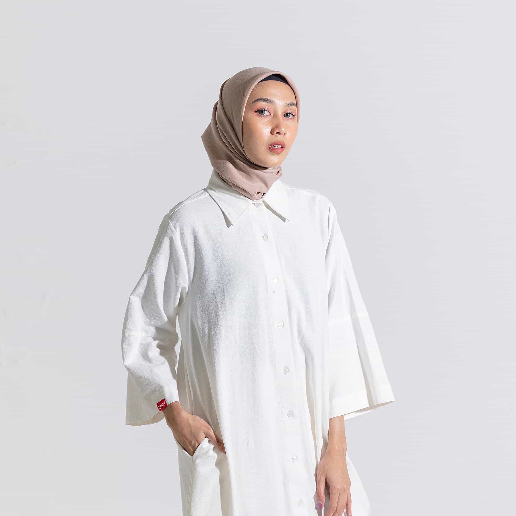 M Dress Linen - BW