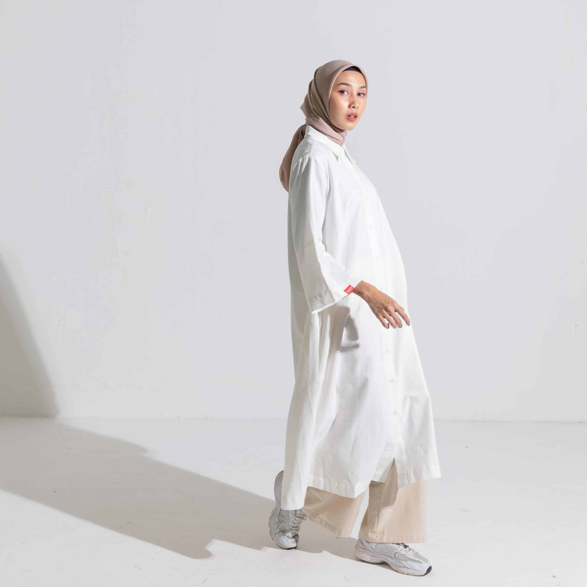 M Dress Linen - BW