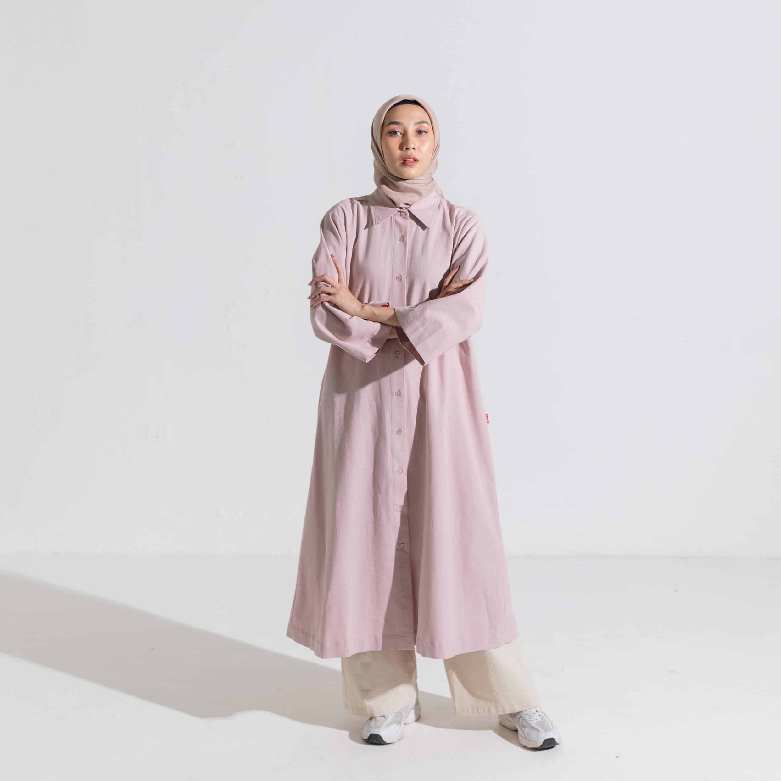 Dauky M Dress Linen Collection - Dustypink