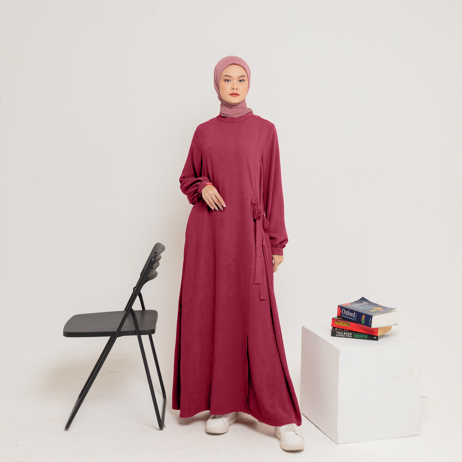 Gamis L Dress Dosila Side Belt