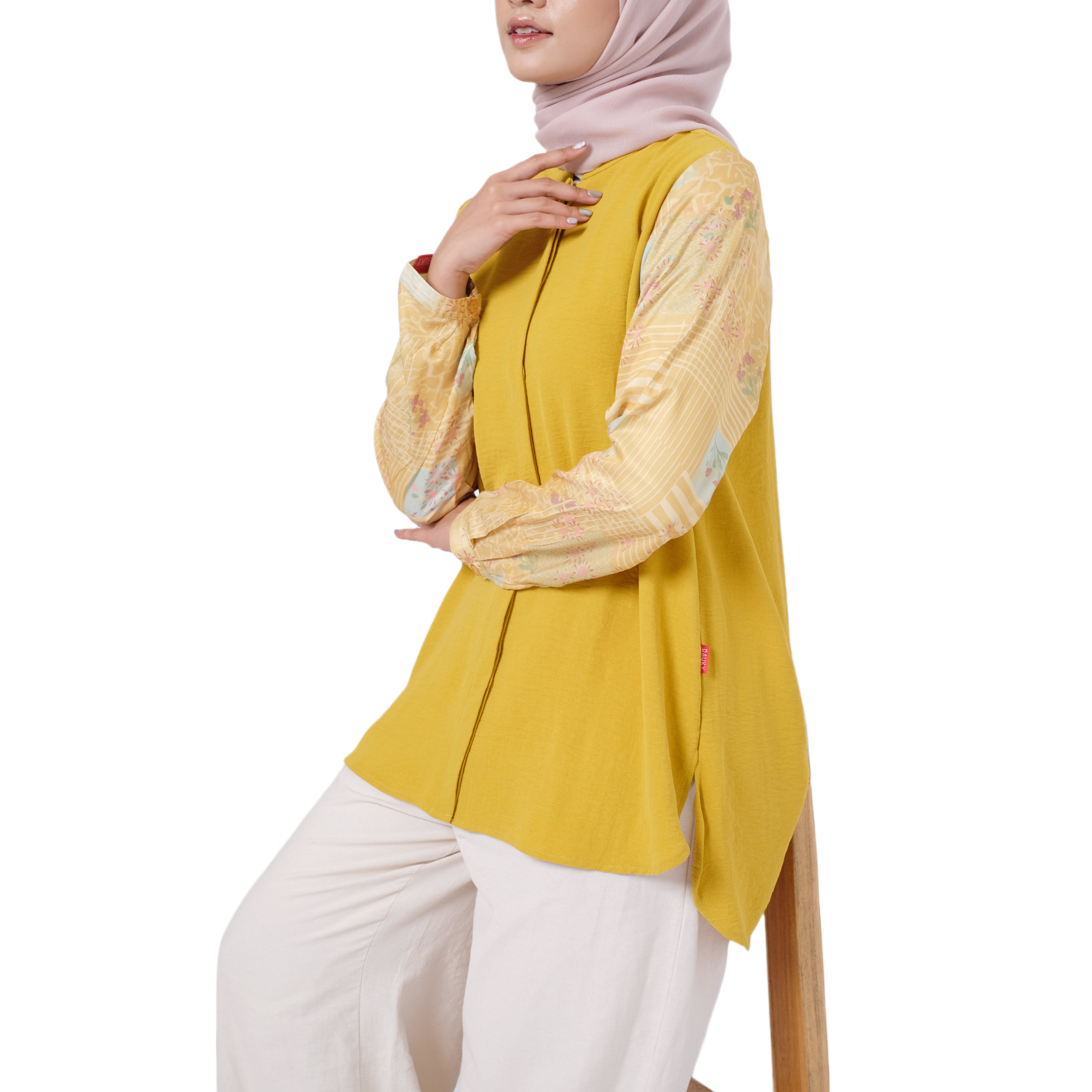 M Tunik Crinckle Tokyo - Kuning
