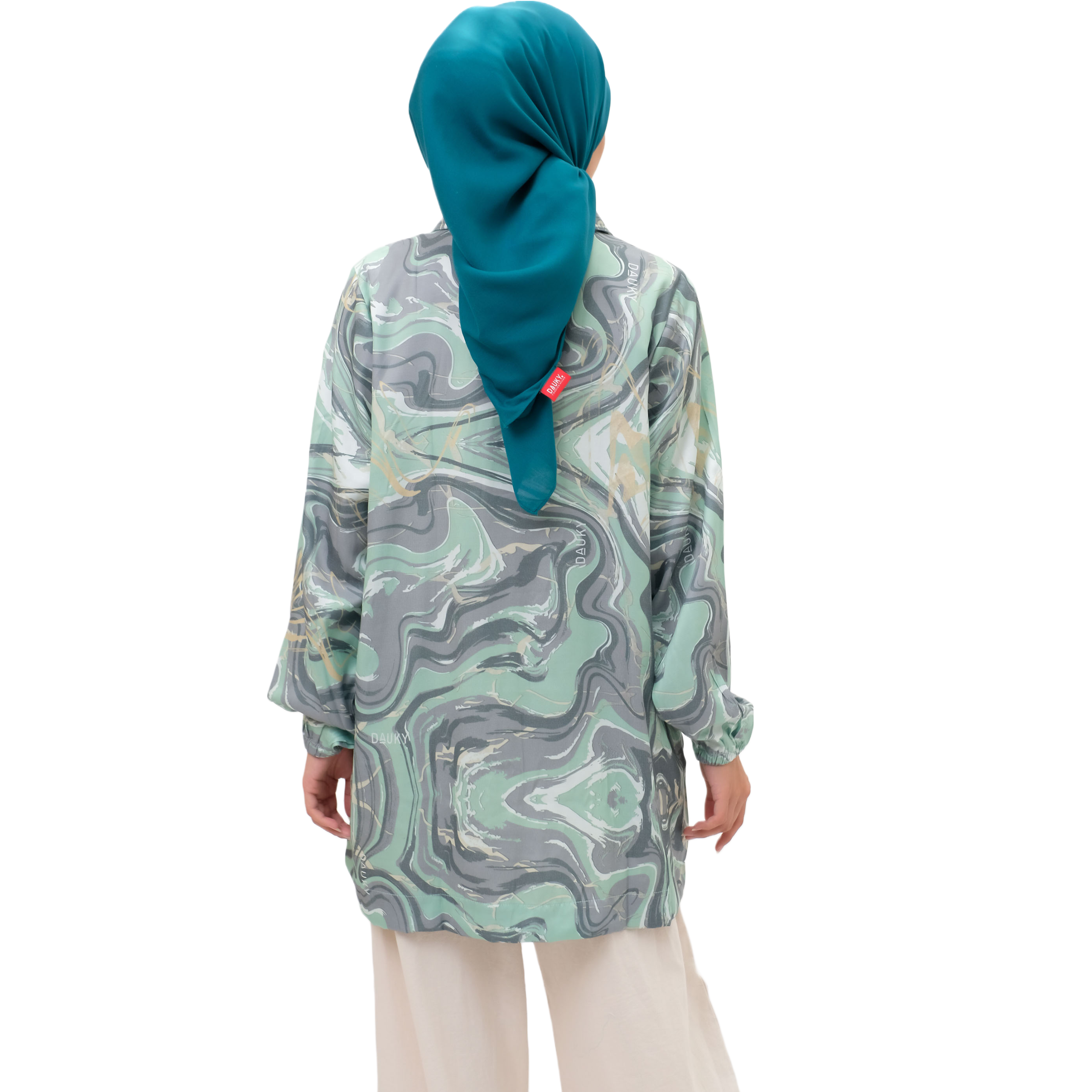 M Tunik Marble - Sage green