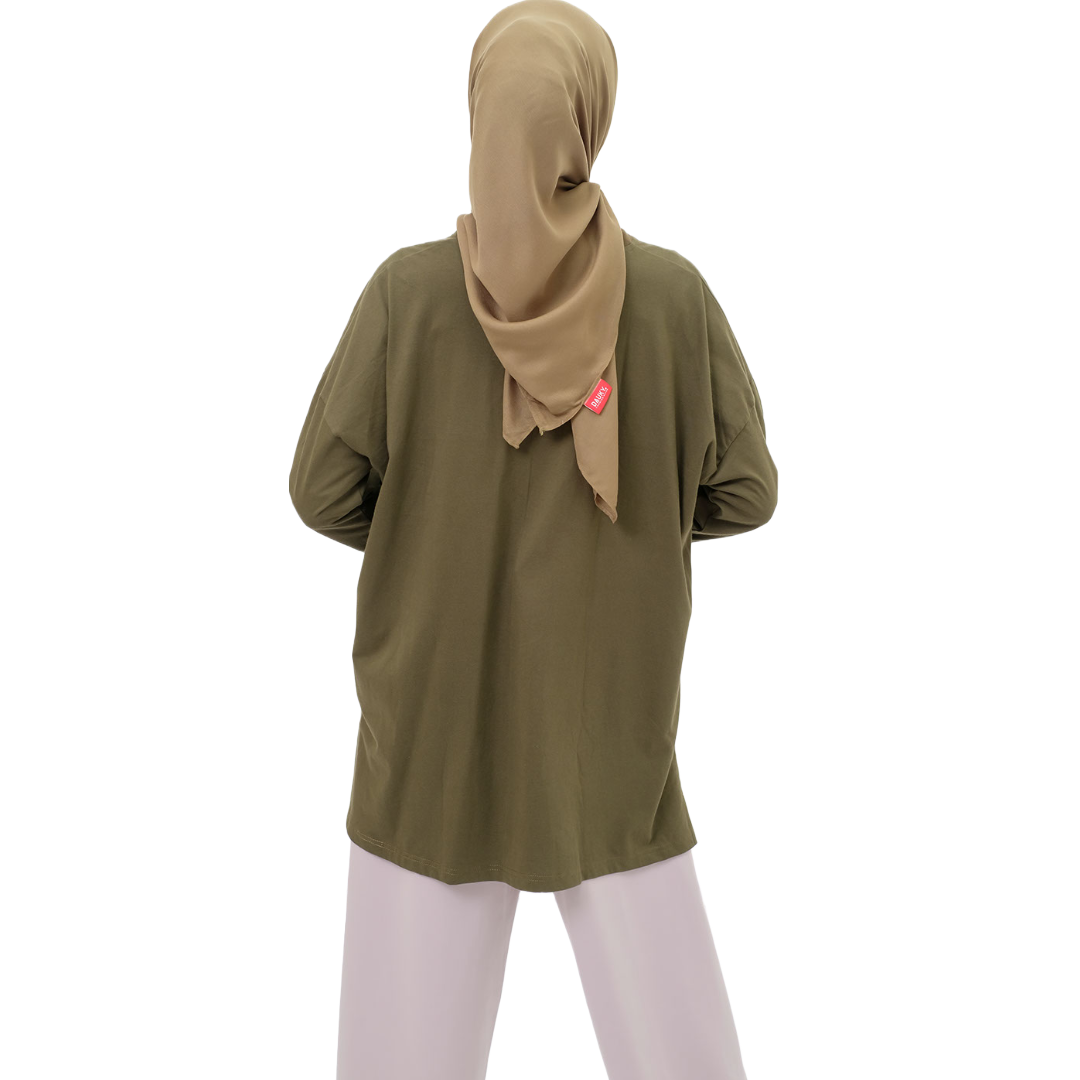 S Tunik Combed Marble - Olive