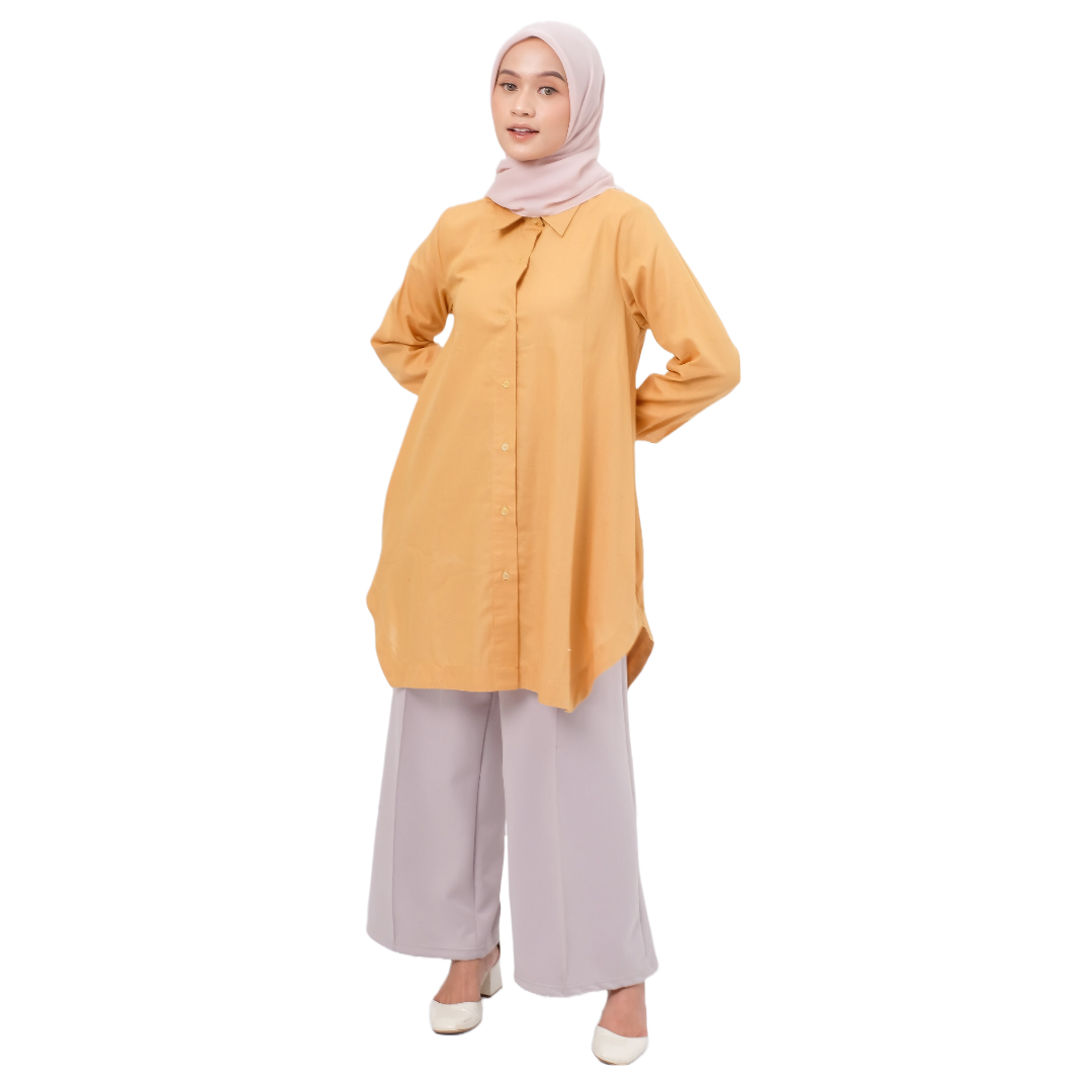 M Tunik Asimetris Rainbow - Kuning