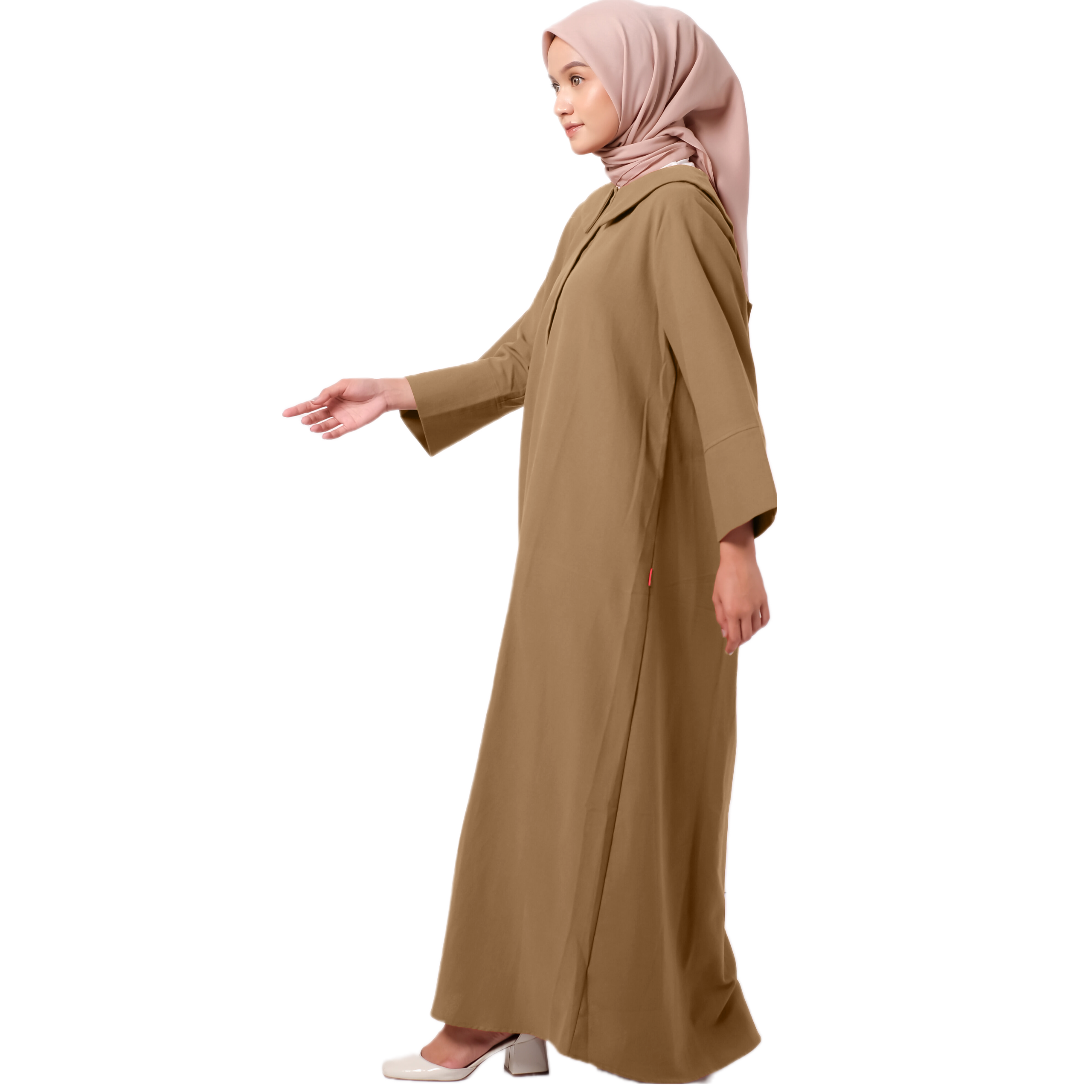 L Dress Linen Rami - Latte