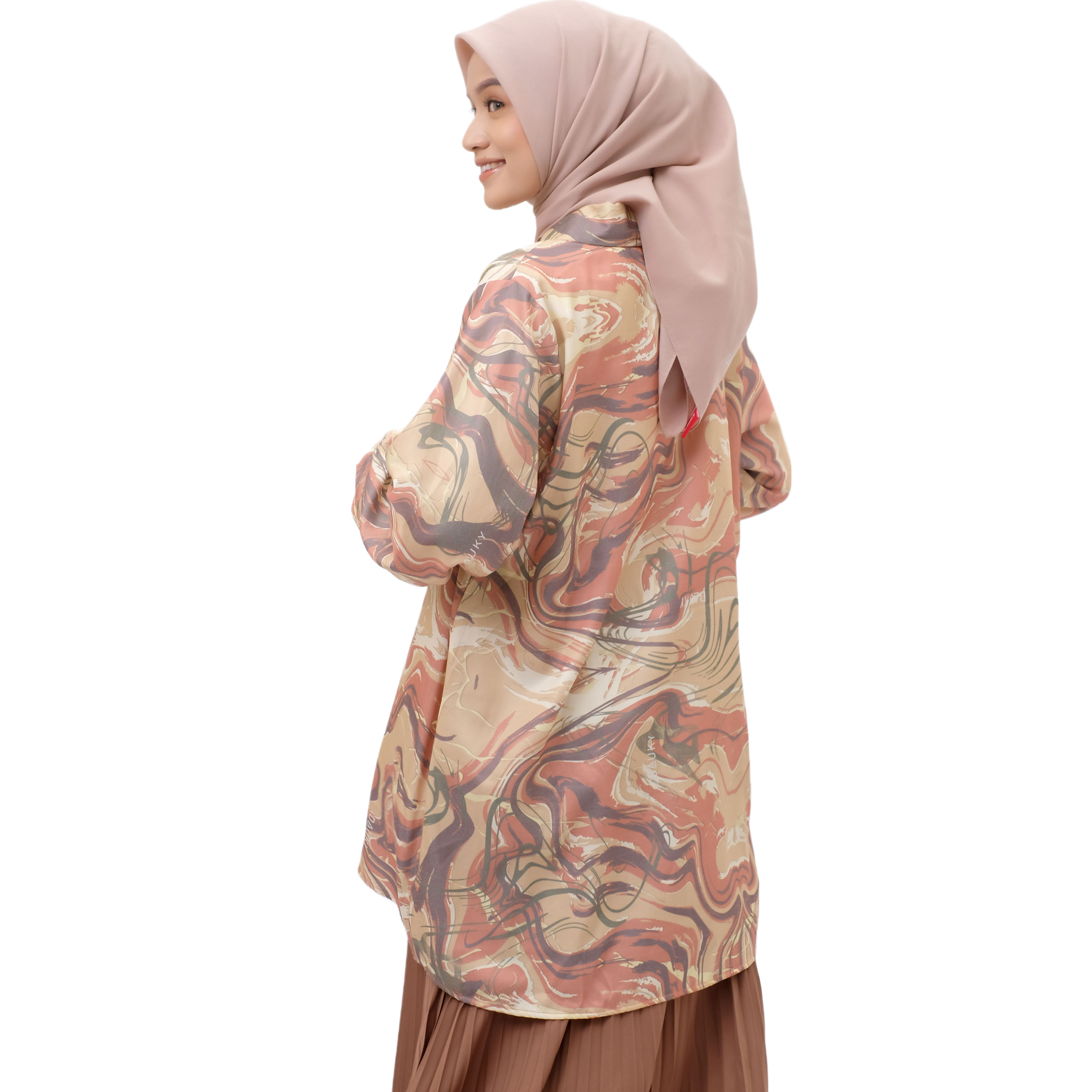 M Tunik Marble - Kuning