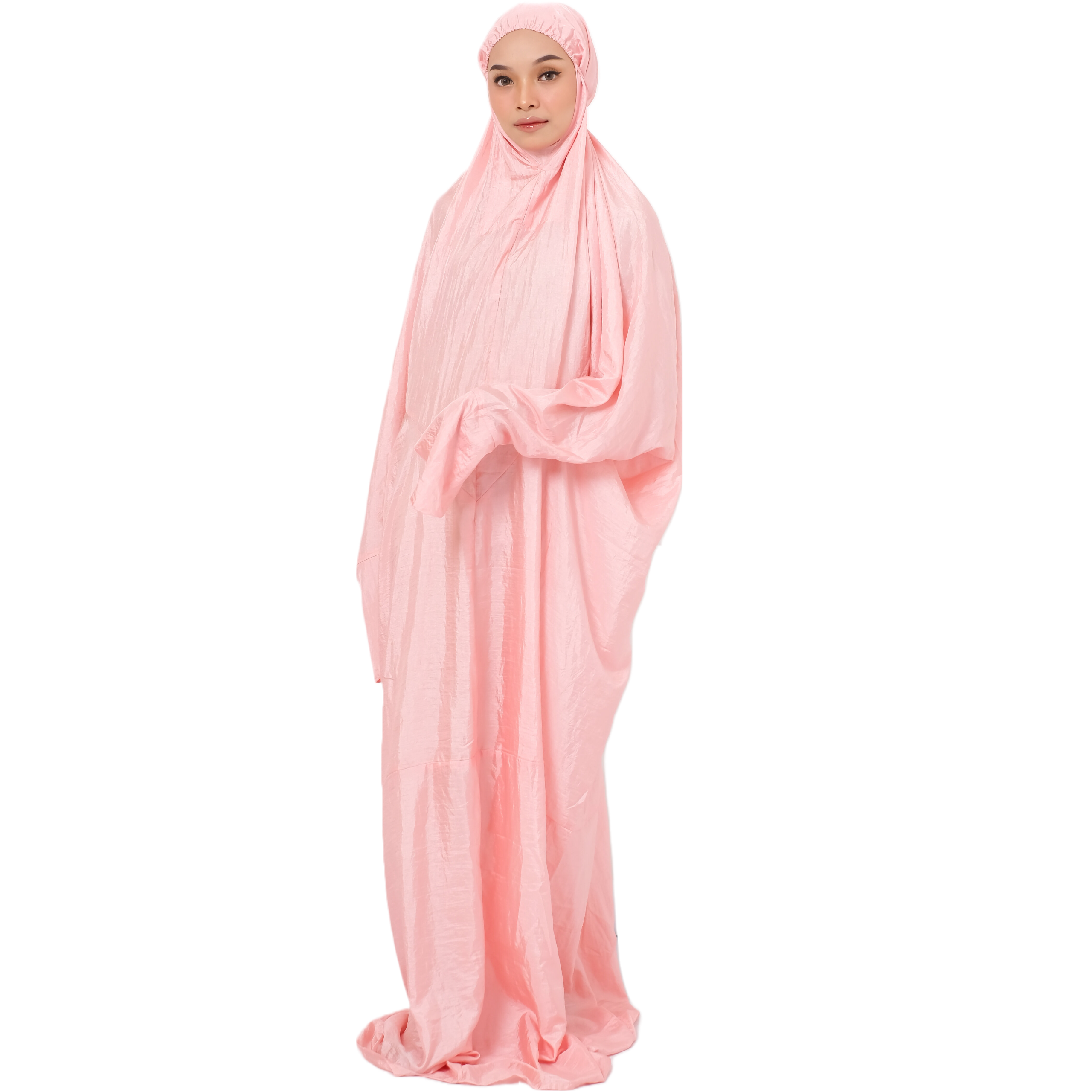 Dauky Mukena Abaya Prayer Set - Peach