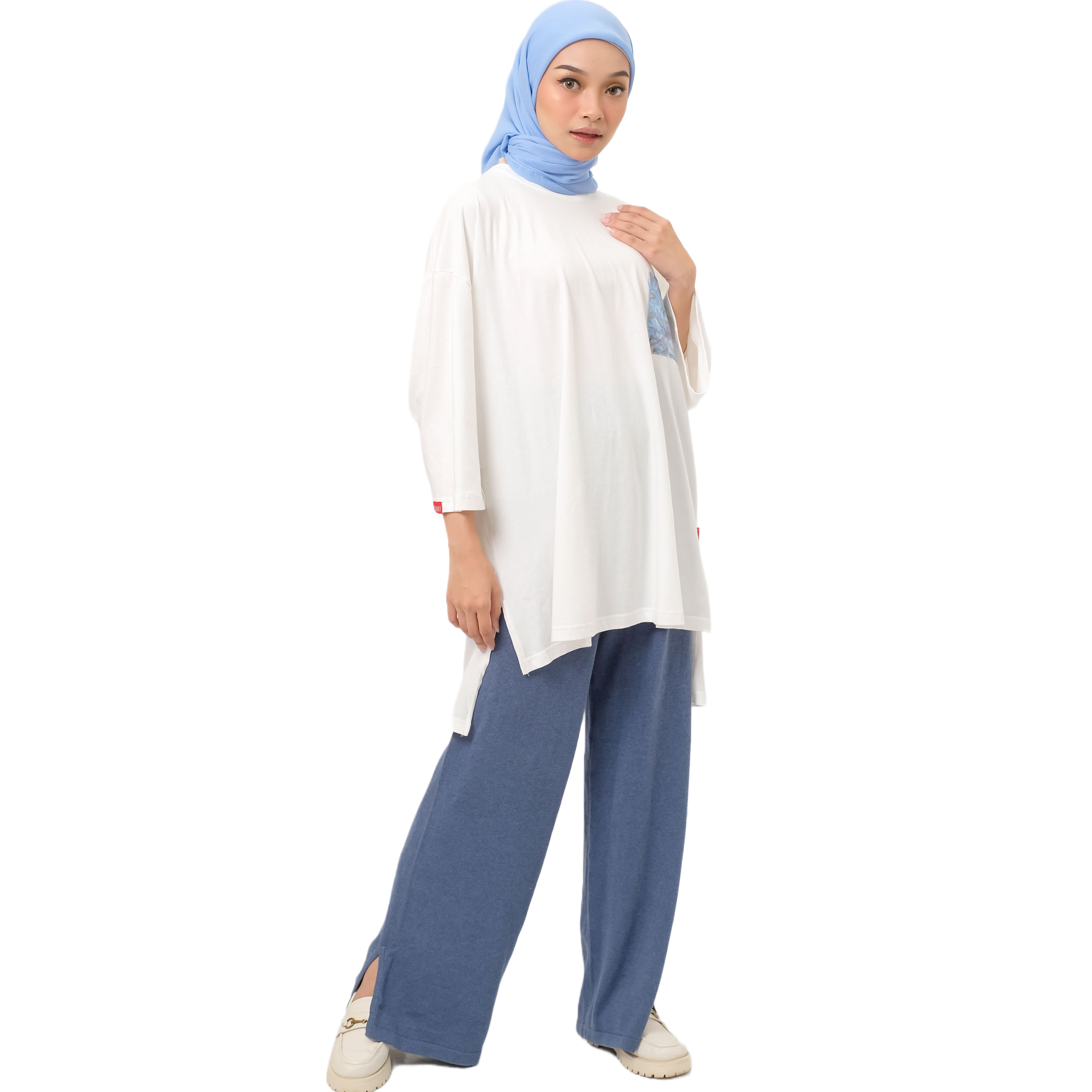 M Tunik Combed Marble - BW