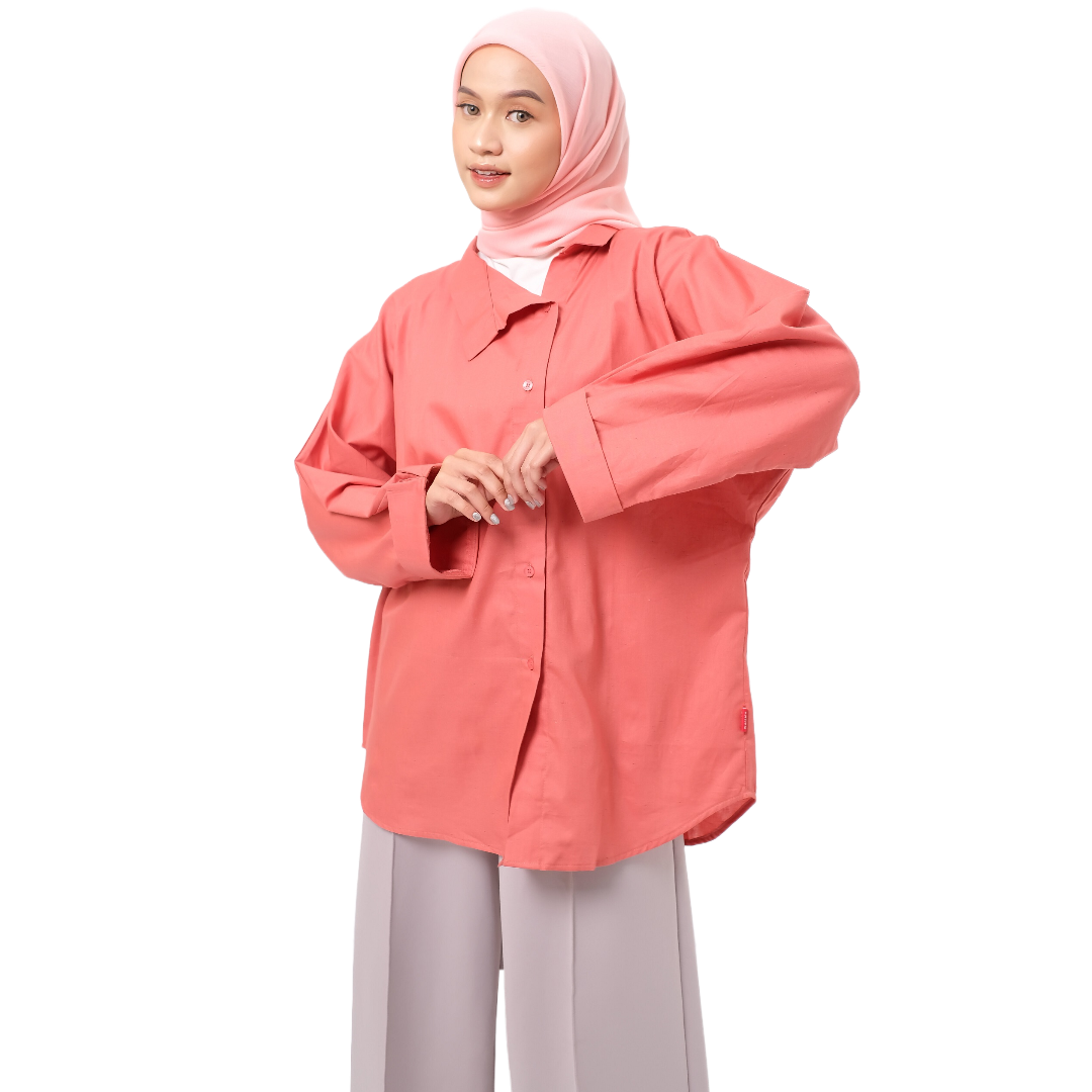 S Tunik Batwing Rainbow Series - Teracotta