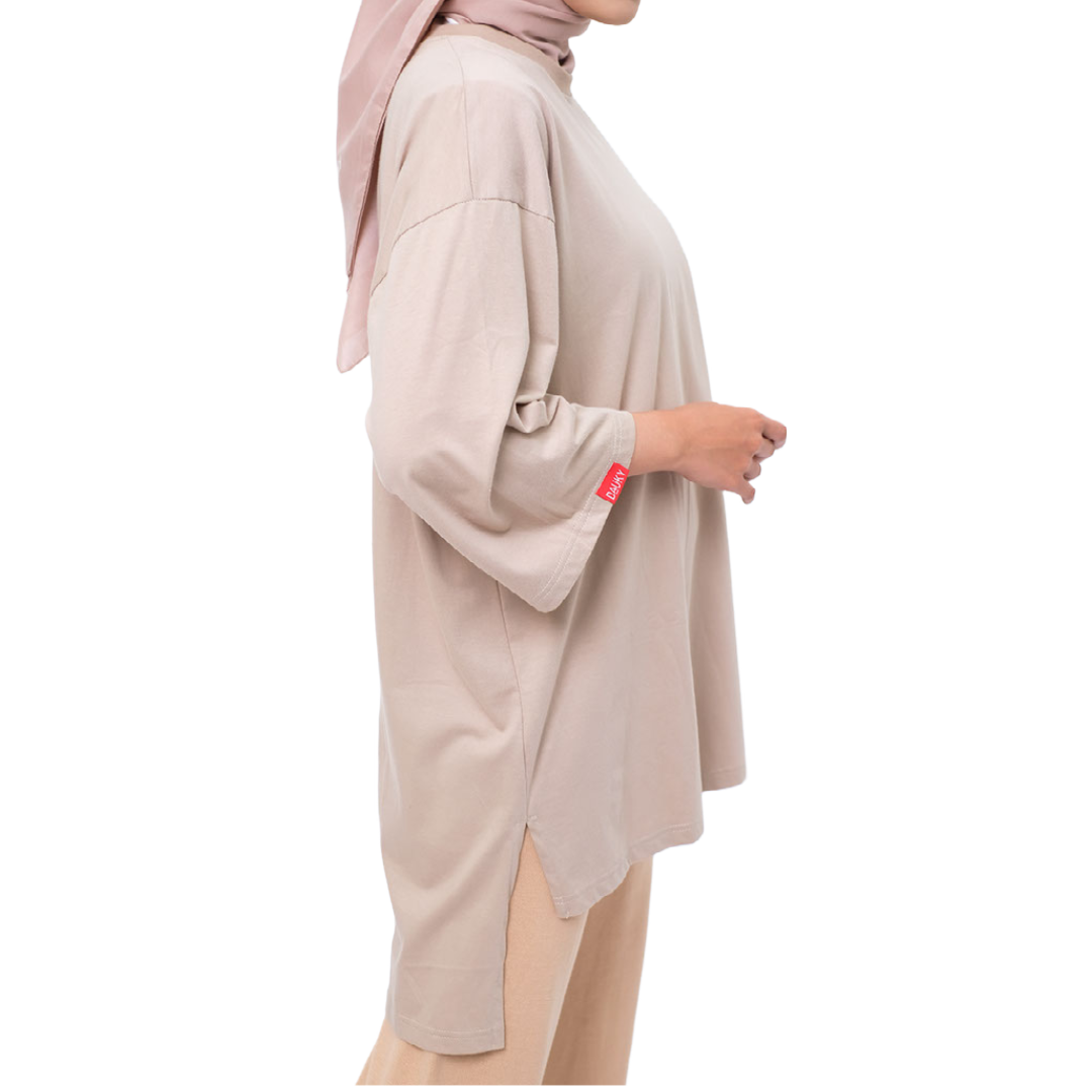 M Tunik Combed Marble - Khaky